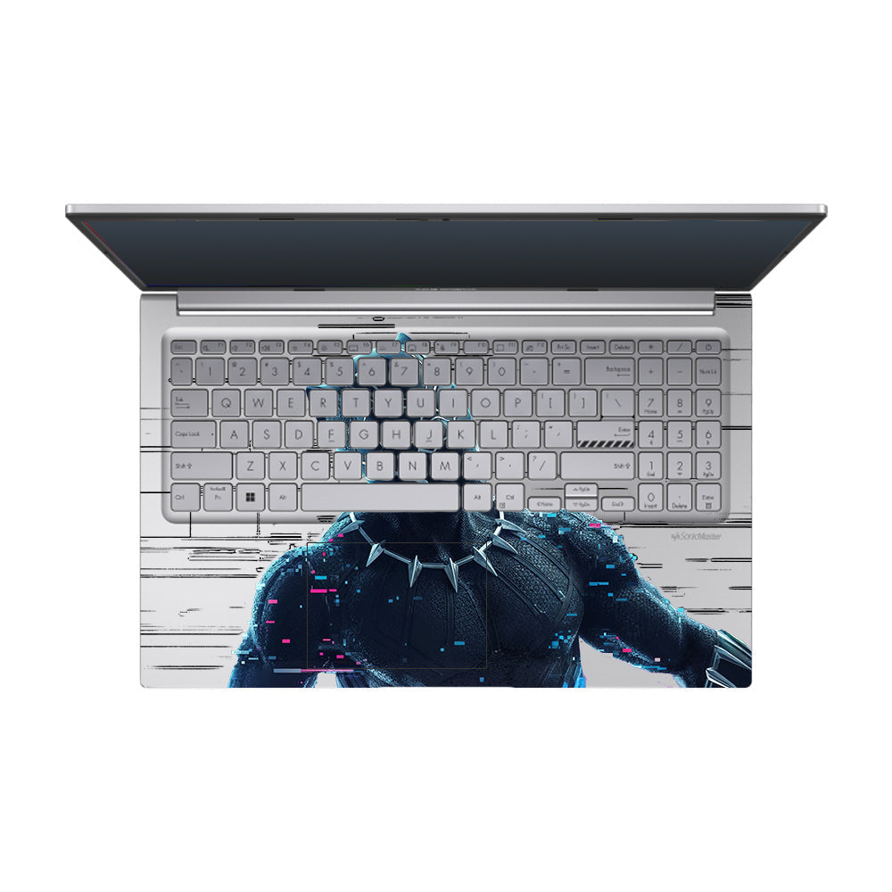 Transparent Glitchborne Panther Asus Vivobook 15 X1504ZA Laptop Skin