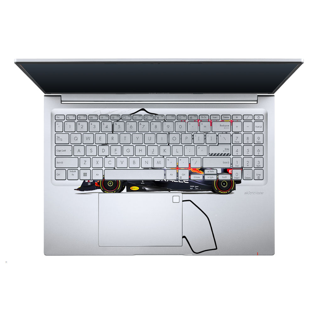 Transparent Track King Asus Vivobook 16 X1605V Laptop Skin