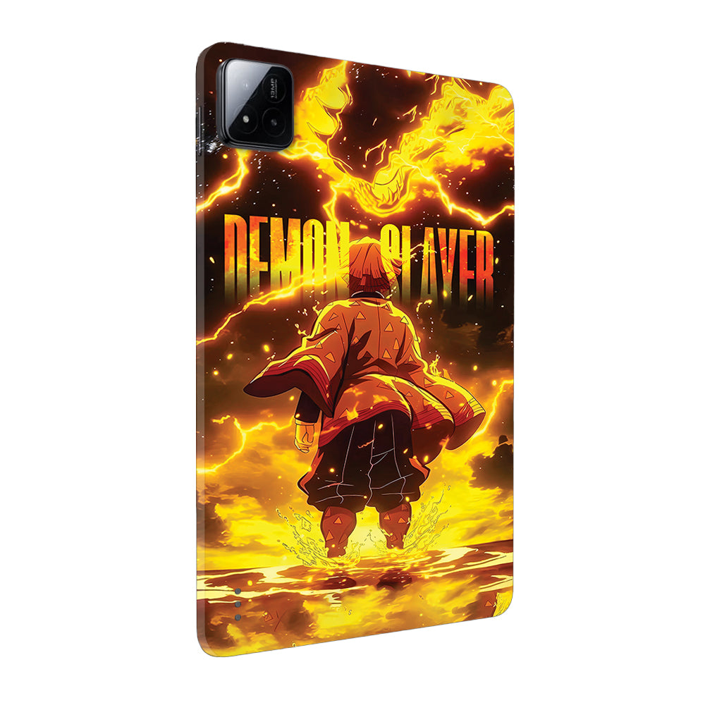 Xiaomi Pad 7 Zenitsu Lightning Strike Anime Tablet Skins
