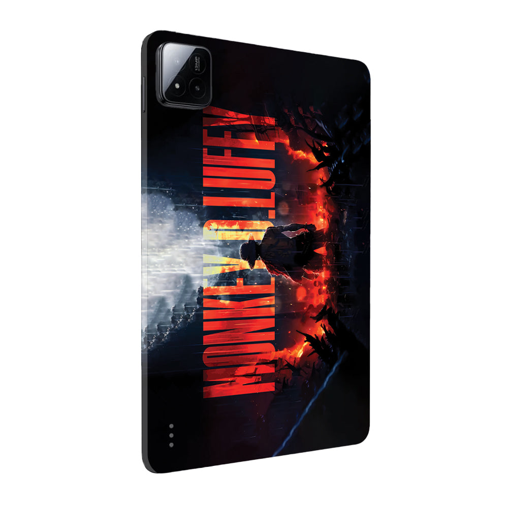 Xiaomi Pad 7 Monkey D Luffy Blazing Red Anime Tablet Skins