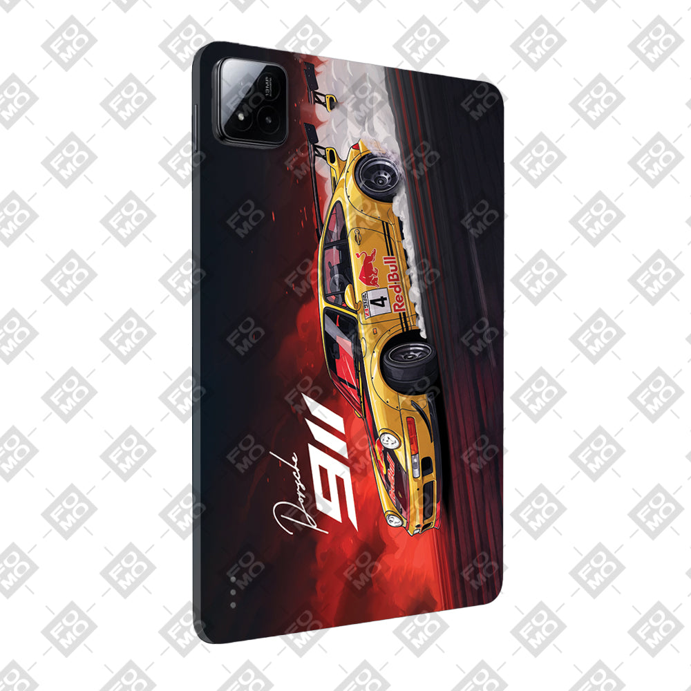 Xiaomi Pad 7 Porsche 911 Red Bull Classic Racer Tablet Skin