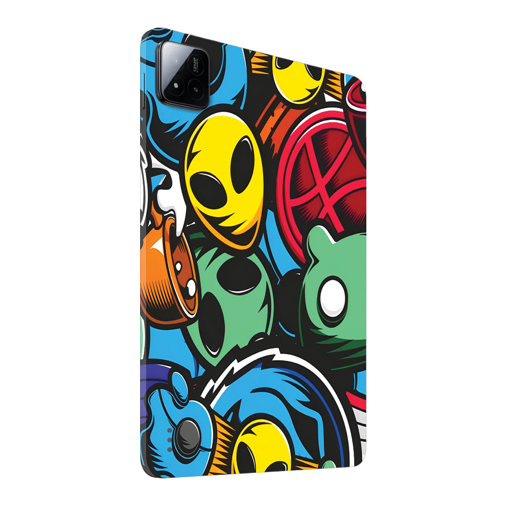 Xiaomi Pad 7 Vibrant Chaos Tablet Skins
