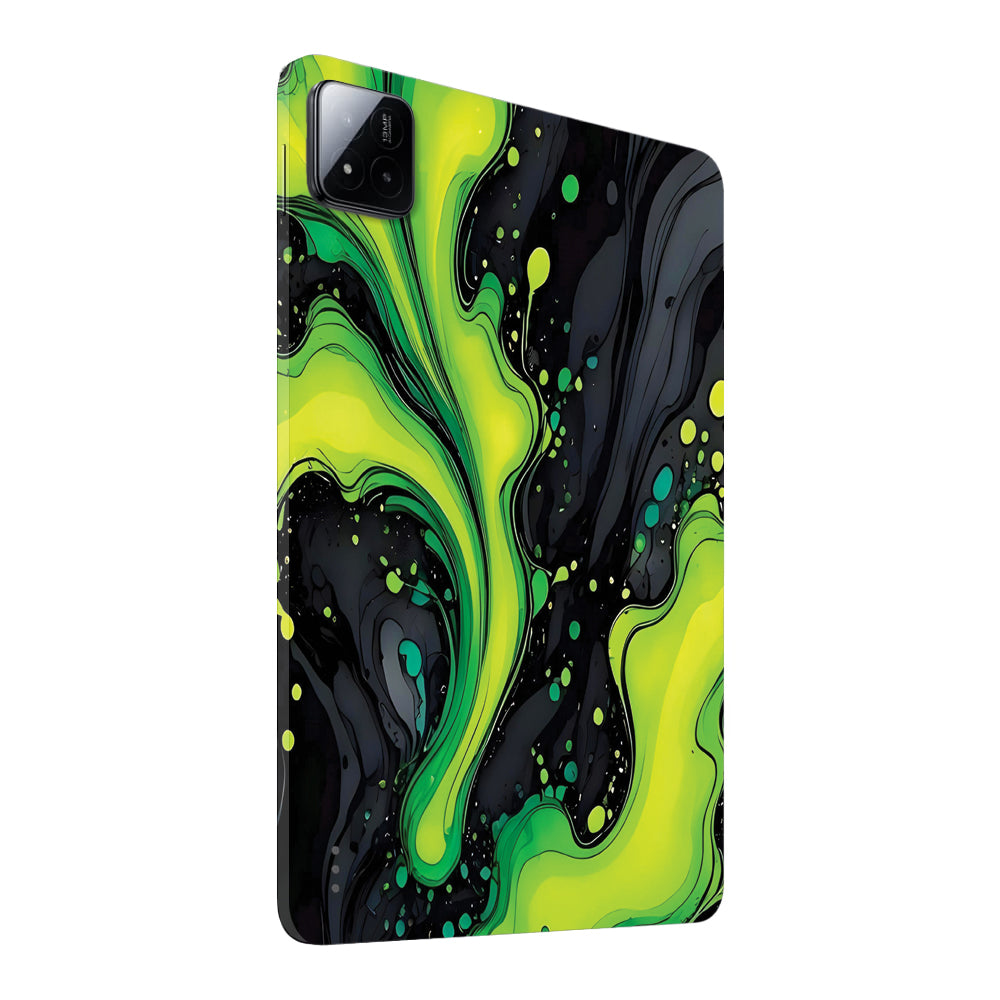 Xiaomi Pad 7 Electric Lime Ripple Tablet Skins