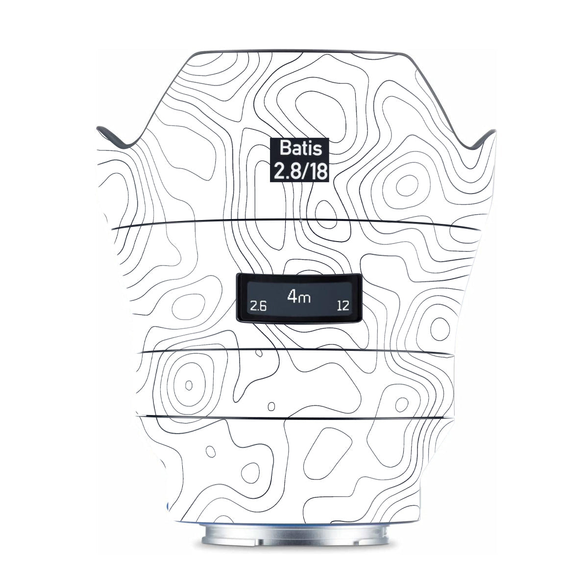 White Contour Design Zeiss Batis 18mm F/2.8 Sony E Camera Lens Skin