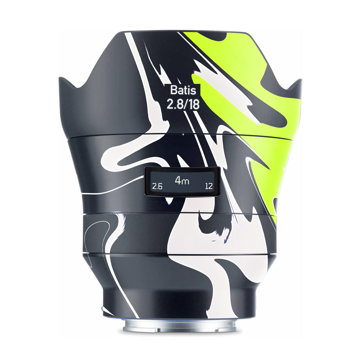 Neon Green and Black Pattern Zeiss Batis 18mm F/2.8 Sony E Camera Lens Skin