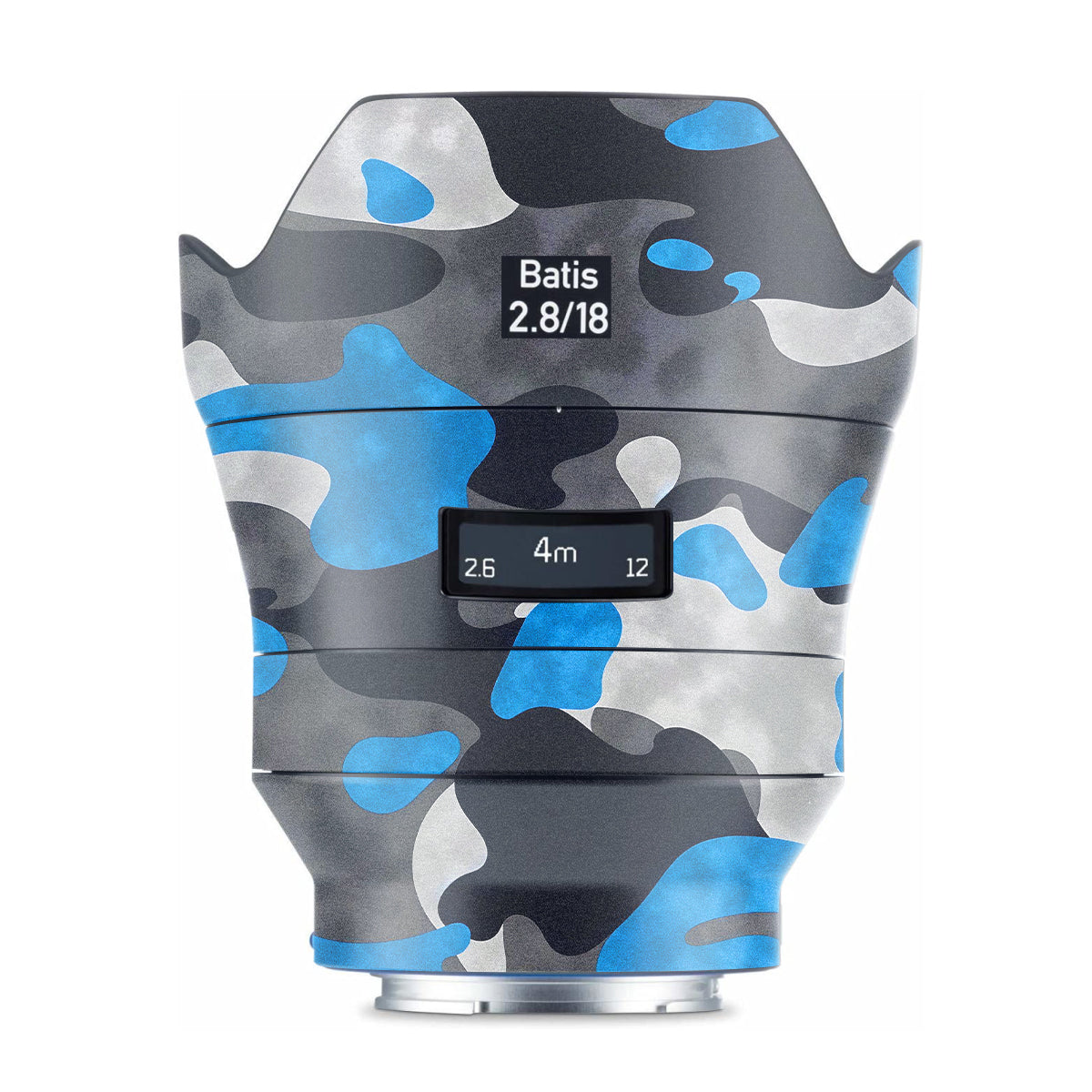 Blue Grey Camo Zeiss Batis 18mm F/2.8 Sony E Camera Lens Skin