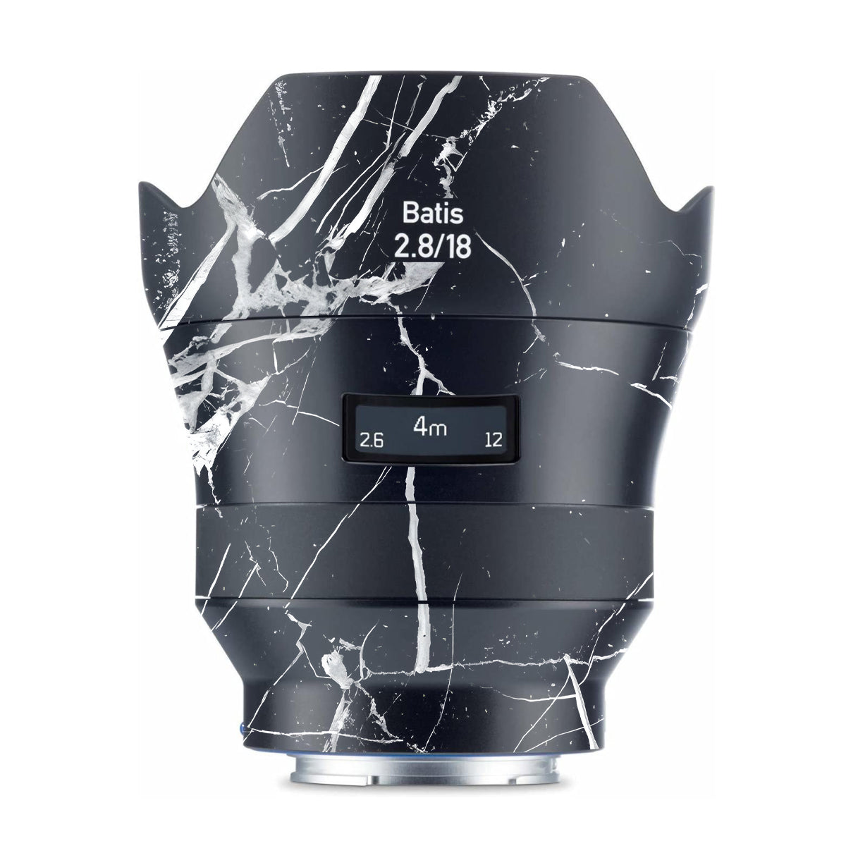White Veins on Black Zeiss Batis 18mm F/2.8 Sony E Camera Lens Skin