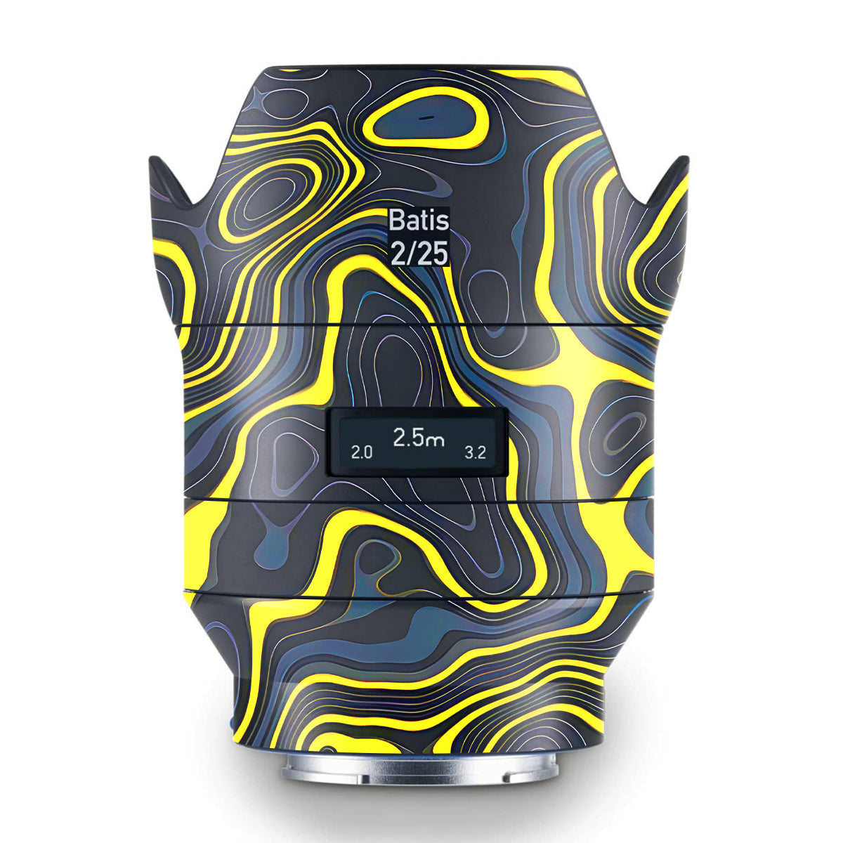 Neon Lava Contours Zeiss Batis 25mm F/2 E-mount Camera Lens Skin