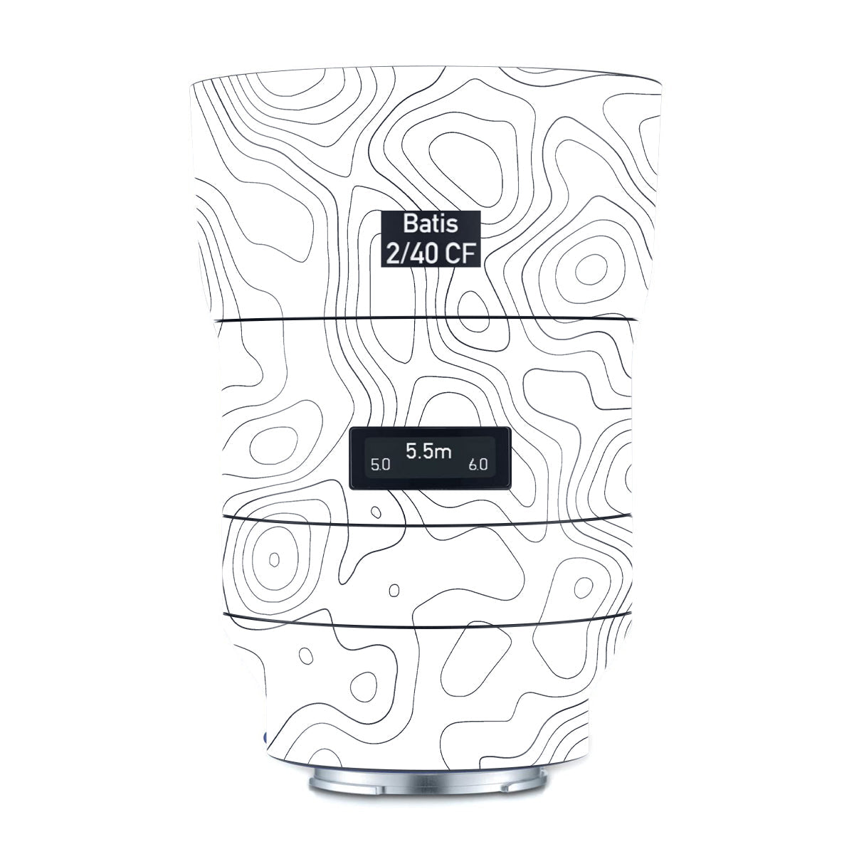White Contour Design Zeiss Batis 40mm F/2 CF E-mount Camera Lens Skin