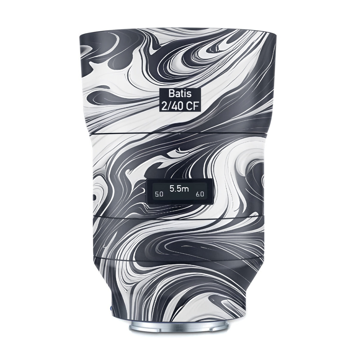 Black and White Marble Zeiss Batis 40mm F/2 CF E-mount Camera Lens Skin