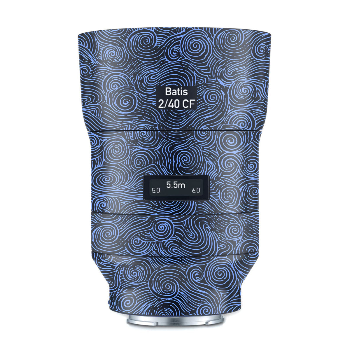 Blue Spirals Zeiss Batis 40mm F/2 CF E-mount Camera Lens Skin