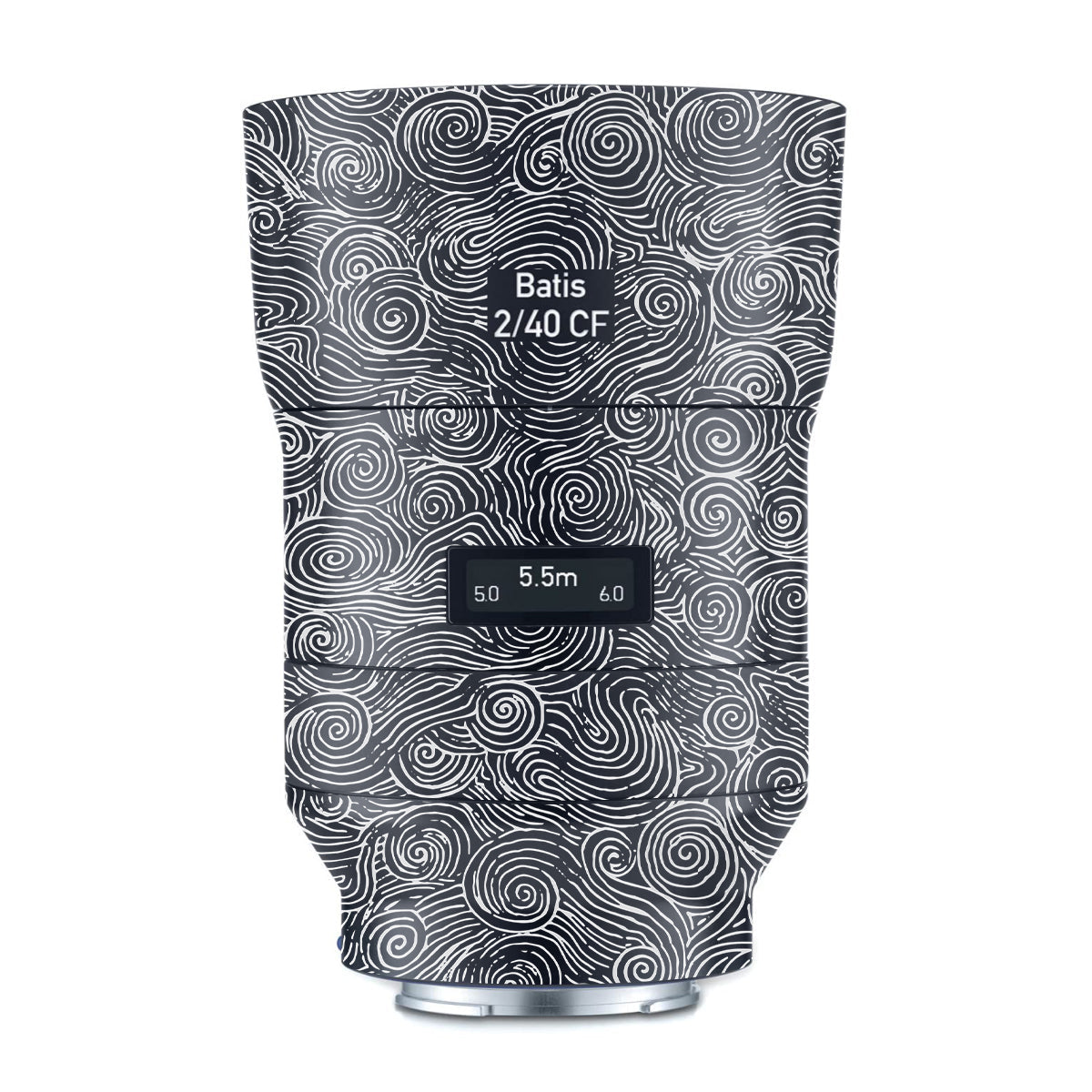White Spirals Zeiss Batis 40mm F/2 CF E-mount Camera Lens Skin