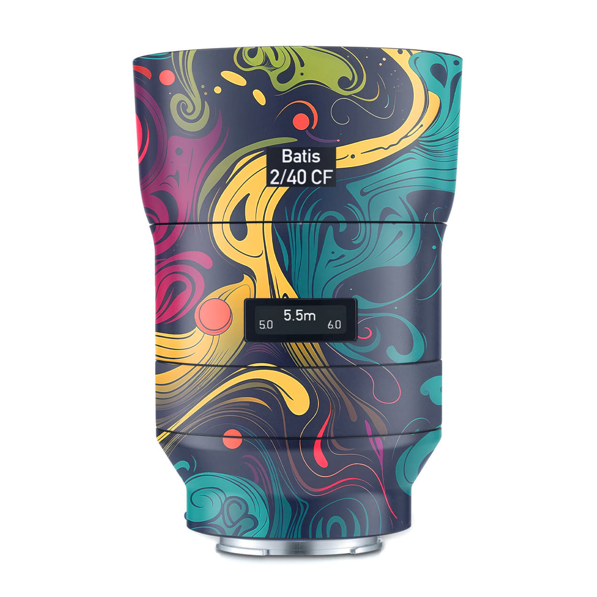 Psychedelic Color Swirl Zeiss Batis 40mm F/2 CF E-mount Camera Lens Sk