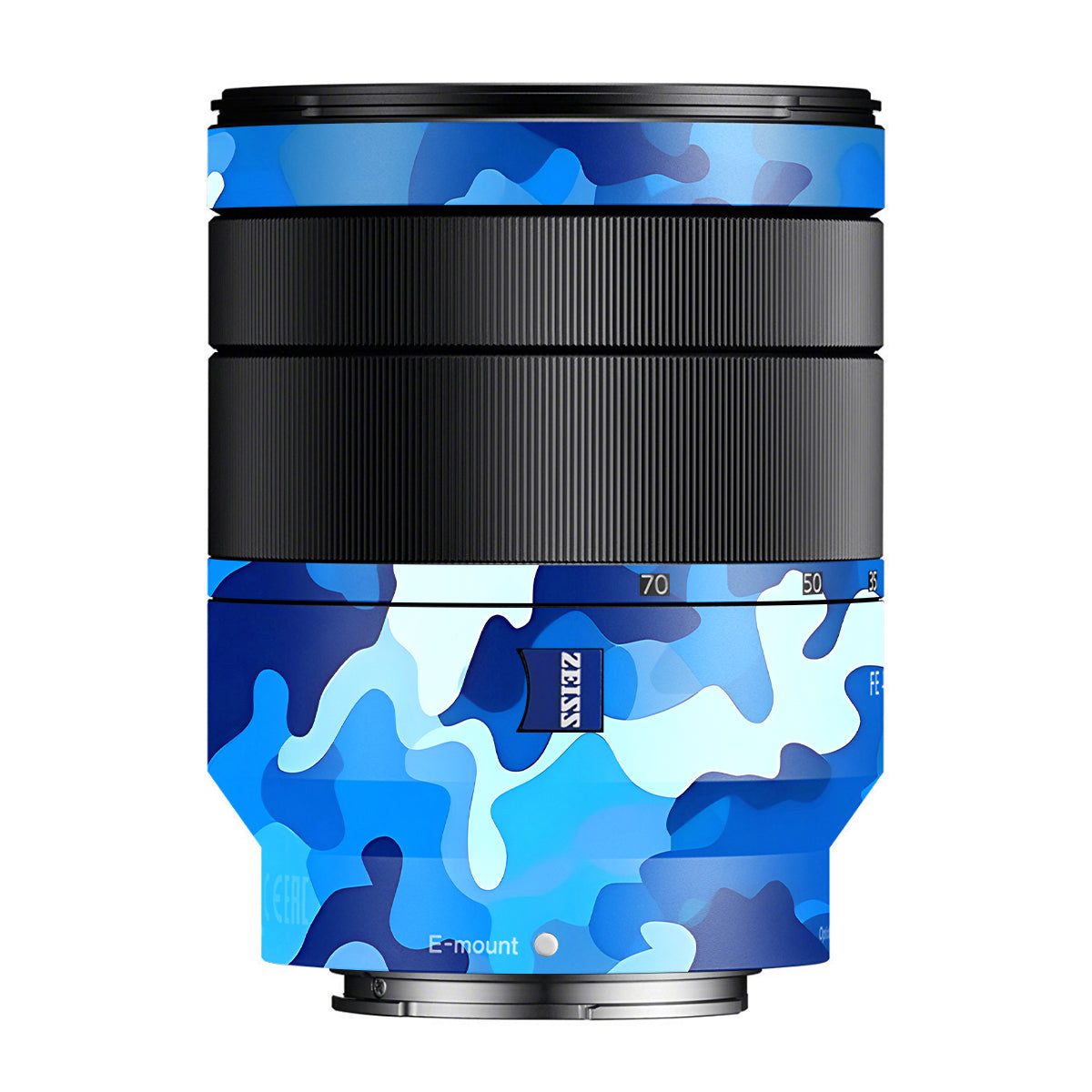 Arctic Blue Camo Pattern Zeiss Vario-Tessar FE 24-70mm F/4 ZA OSS Sony E Camera Lens Skin