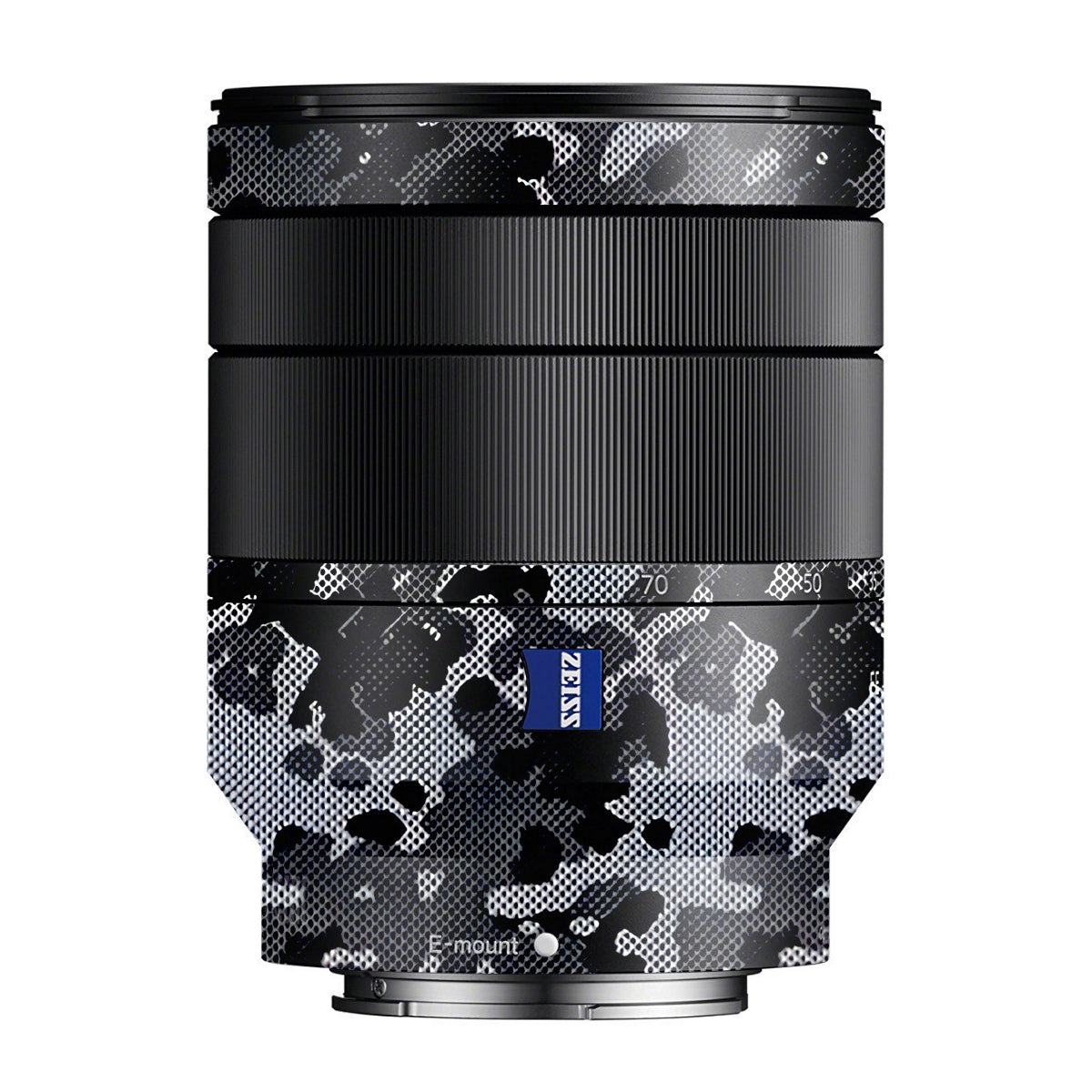 Stealth Grey Camo Zeiss Vario-Tessar FE 24-70mm F/4 ZA OSS Sony E Camera Lens Skin