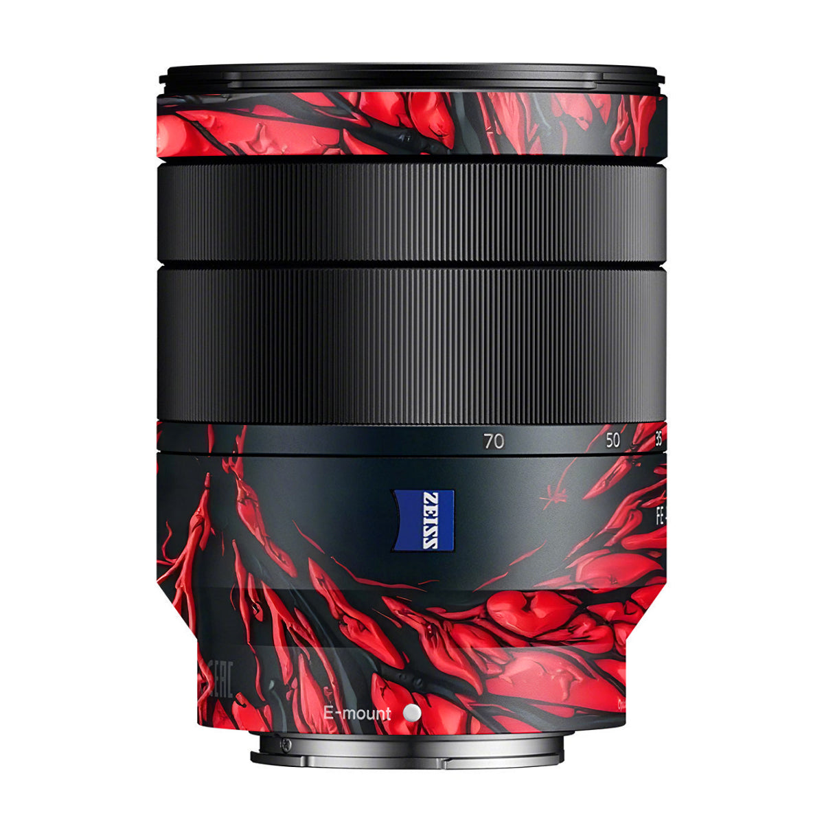 Venom Red Zeiss Vario-Tessar FE 24-70mm F/4 ZA OSS Sony E Camera Lens Skin