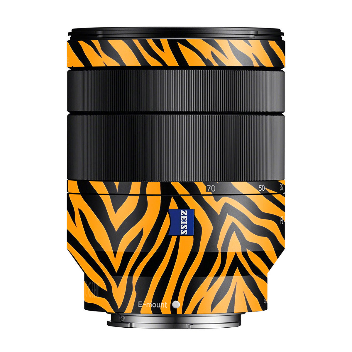 Zebra Gold Pattern Zeiss Vario-Tessar FE 24-70mm F/4 ZA OSS Sony E Camera Lens Skin