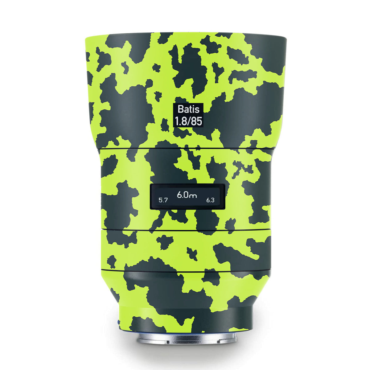 Neon Green Splatter Zeiss Batis 85mm F/1.8 Camera Lens Skin