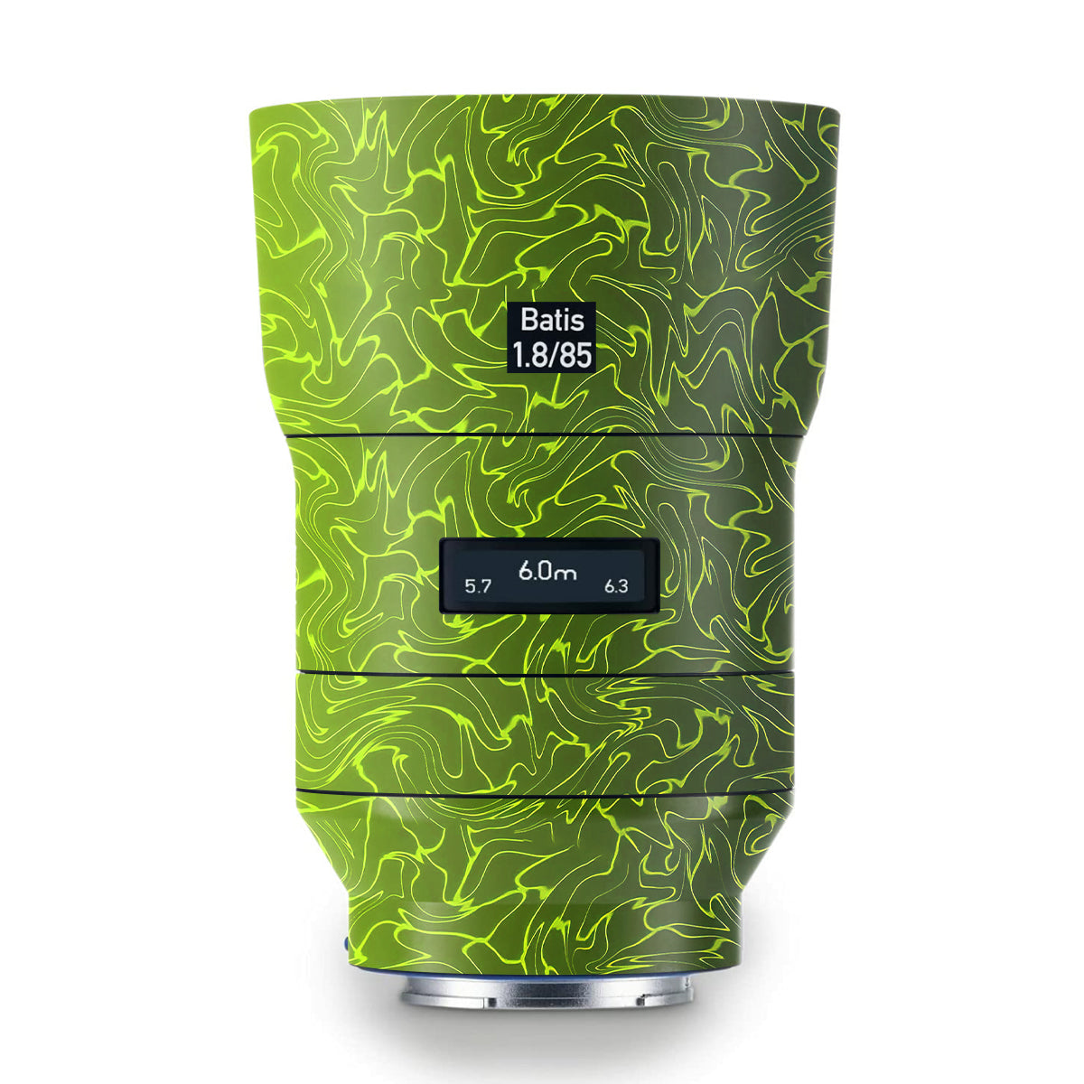 Lime Yellow to Black Gradient Zeiss Batis 85mm F/1.8 Camera Lens Skin