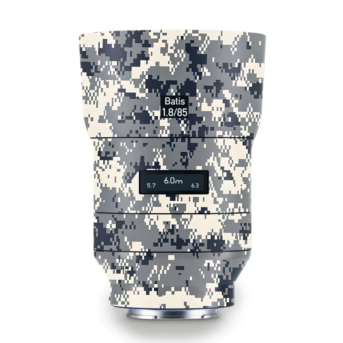 Grey Black Pixel Zeiss Batis 85mm F/1.8 Camera Lens Skin