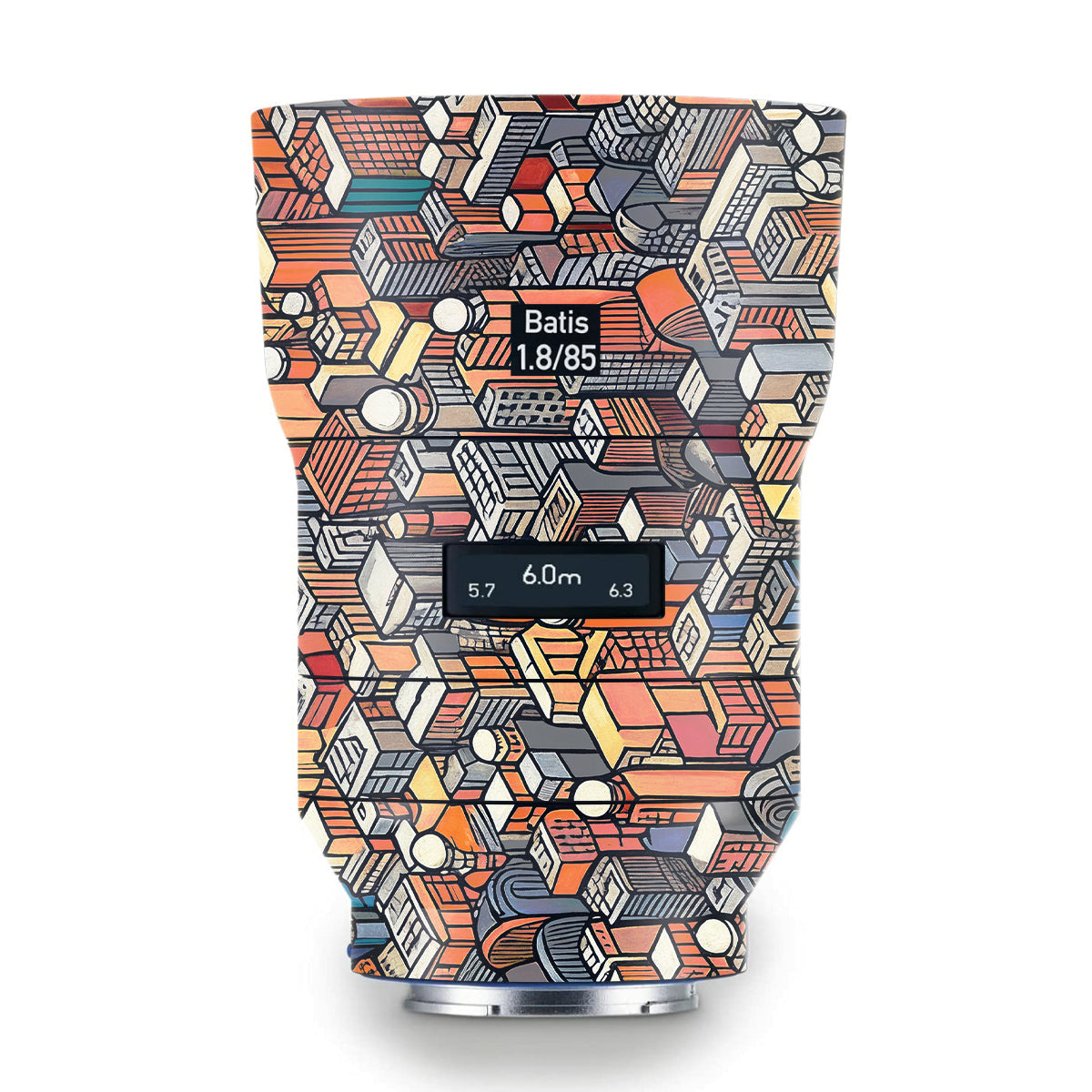 Isometric Cityscape Zeiss Batis 85mm F/1.8 Camera Lens Skin