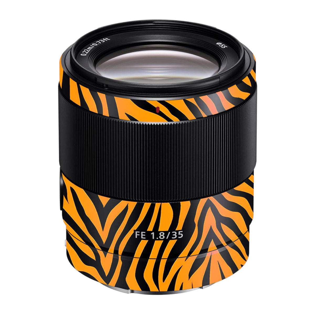 Zebra Gold Pattern Sony FE 35mm F/1.8 Camera Lens Skin