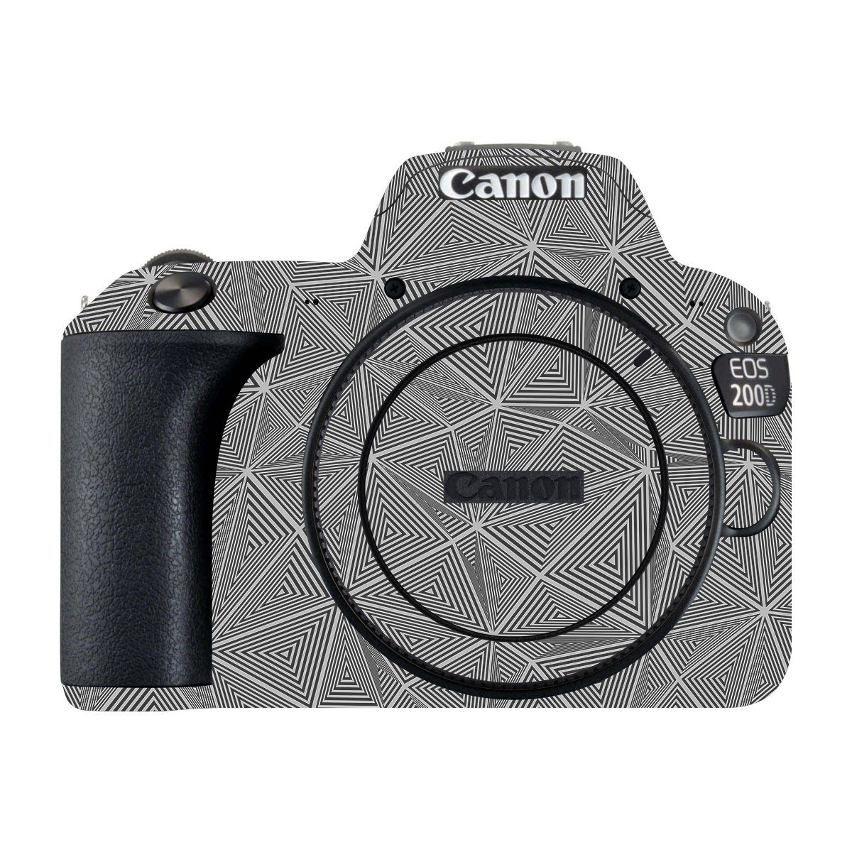 Textured Dark Prism Geometric Canon EOS 200D Camera Skin
