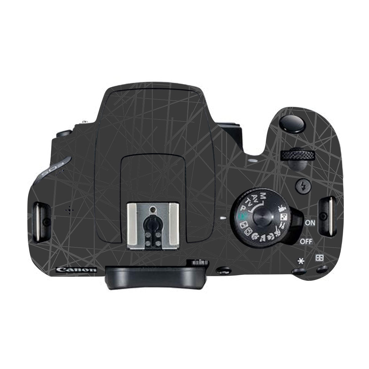 Textured Matte Graphite Canon EOS 200D Camera Skin