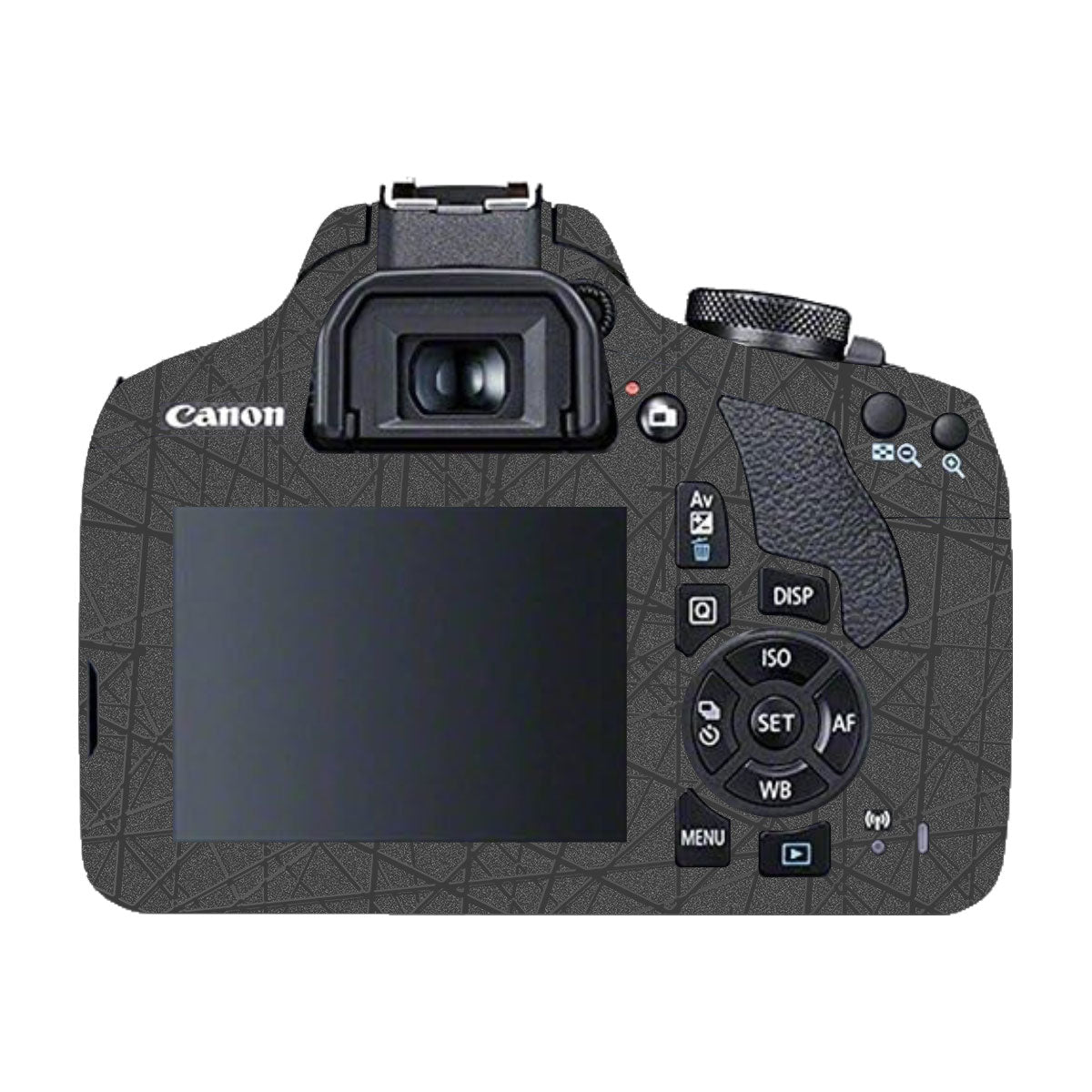 Textured White Chaos Line Canon EOS 200D Camera Skin
