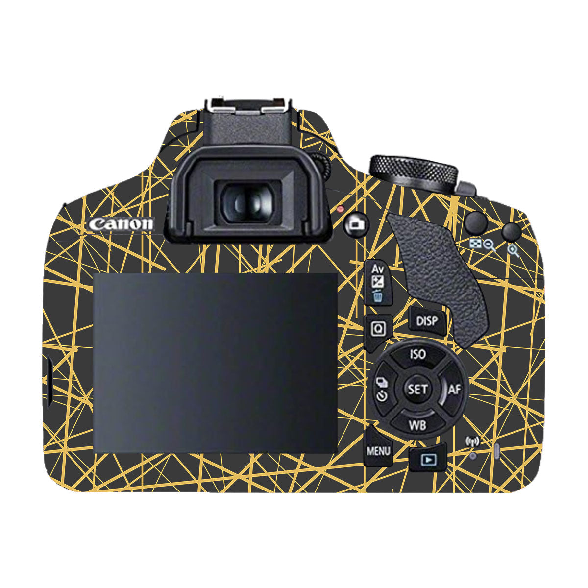 Textured Ocean Wave Blue Canon EOS 200D Camera Skin