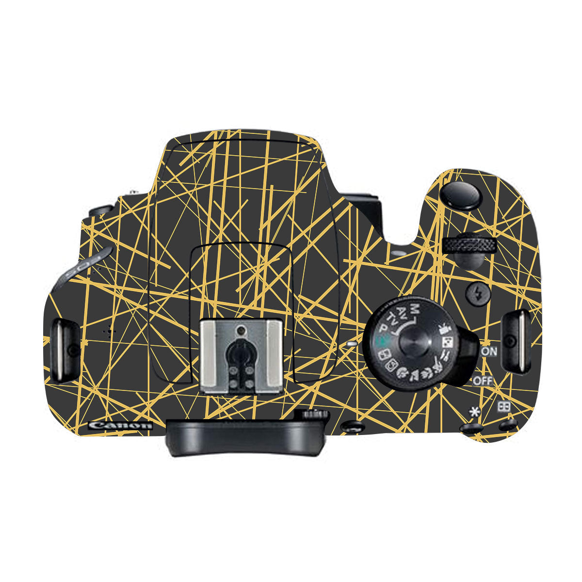 Textured Ocean Wave Blue Canon EOS 200D Camera Skin