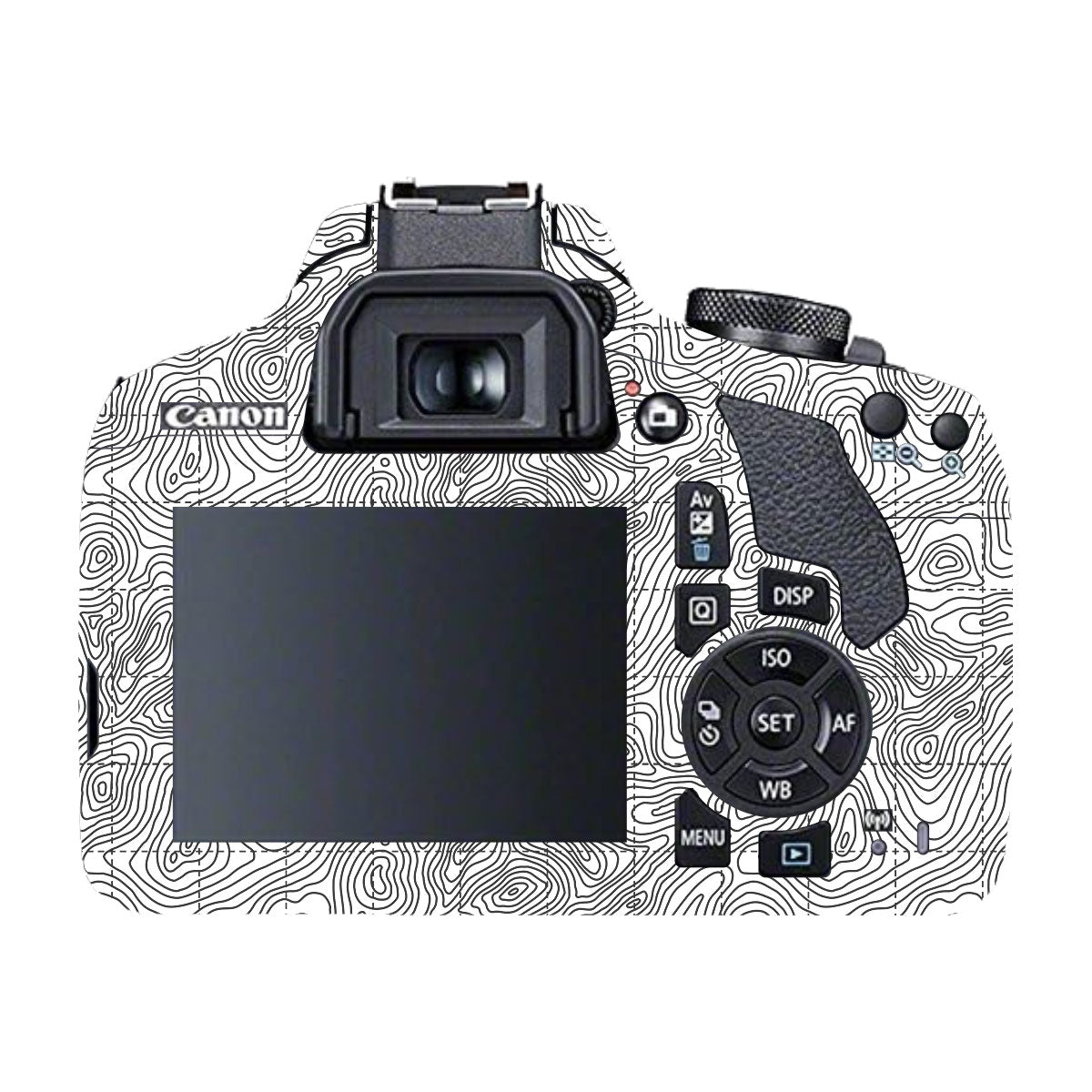 Textured Midnight Slate Canon EOS 200D Camera Skin