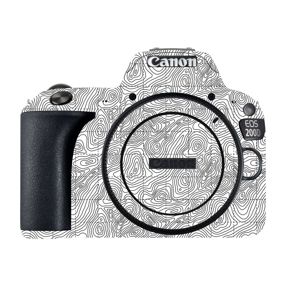 Textured Midnight Slate Canon EOS 200D Camera Skin