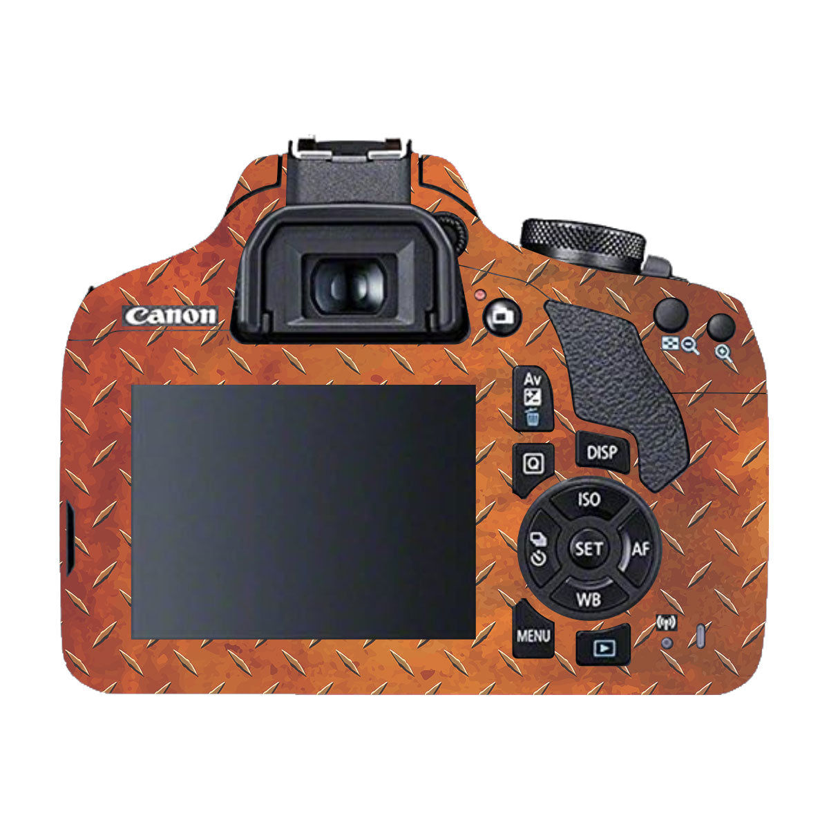 Textured Metallic Steel Grain Canon EOS 200D Camera Skin
