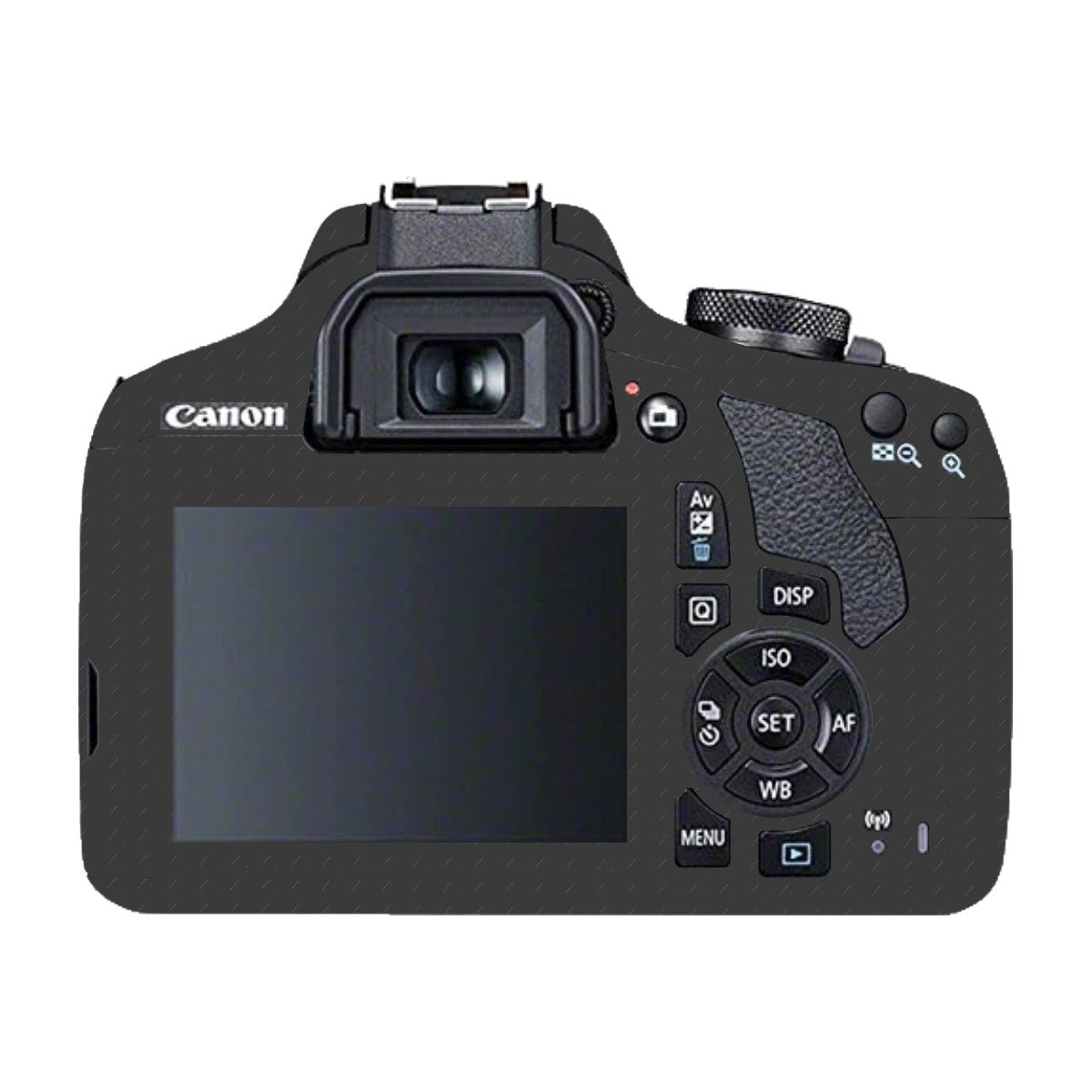 Textured Black Iron Plate Canon EOS 200D Camera Skin