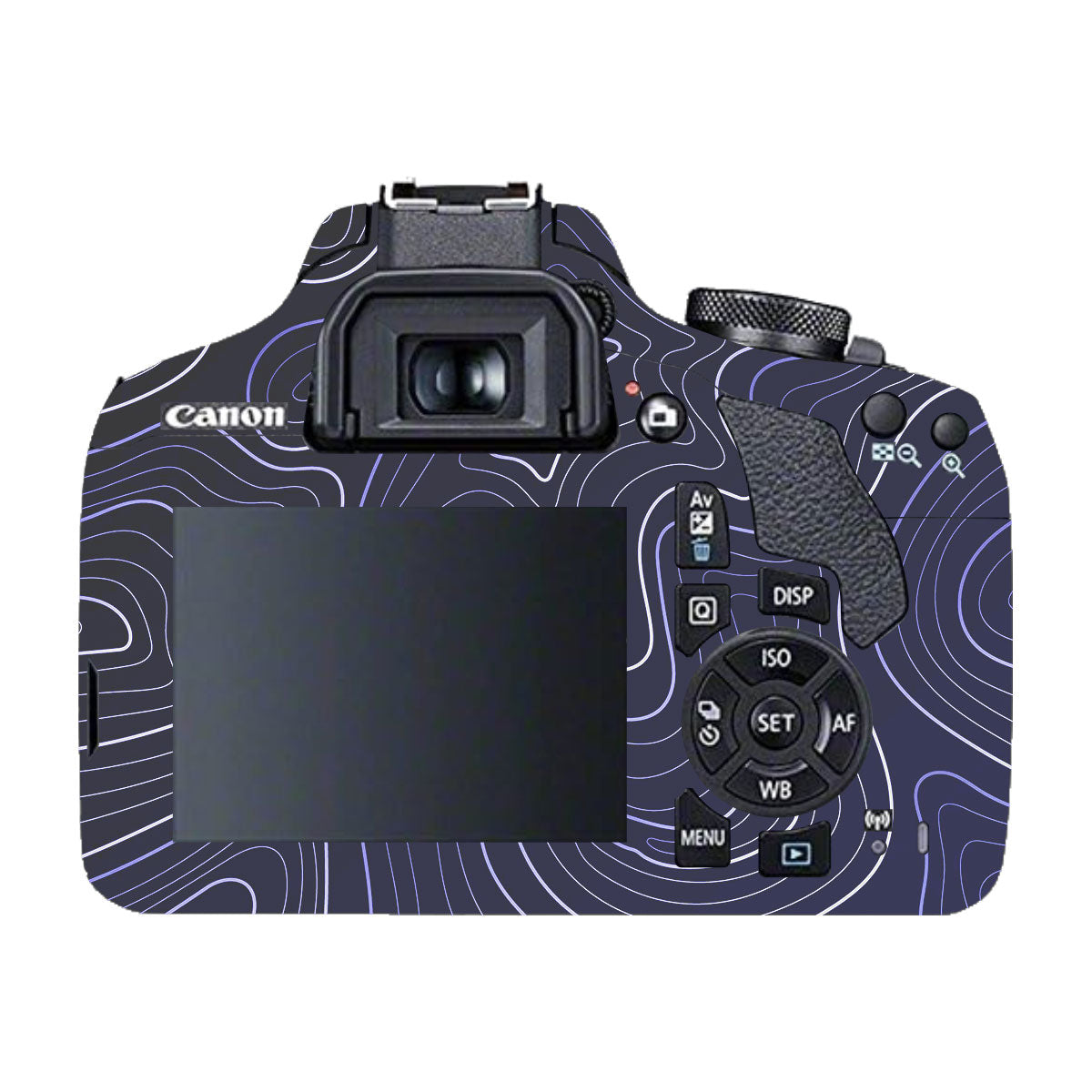 Deep Blue Contour Canon EOS 200D Camera Skins