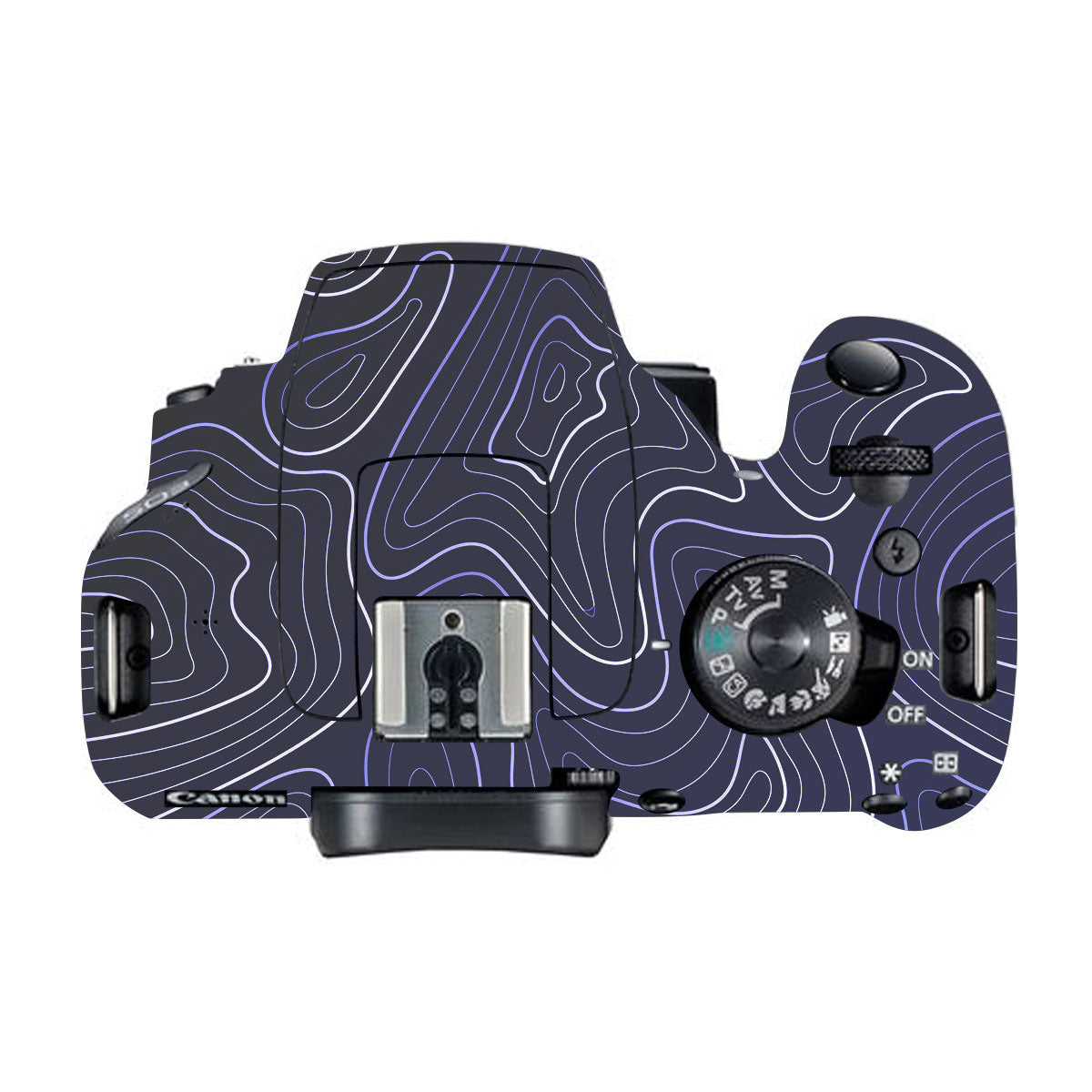 Deep Blue Contour Canon EOS 200D Camera Skins