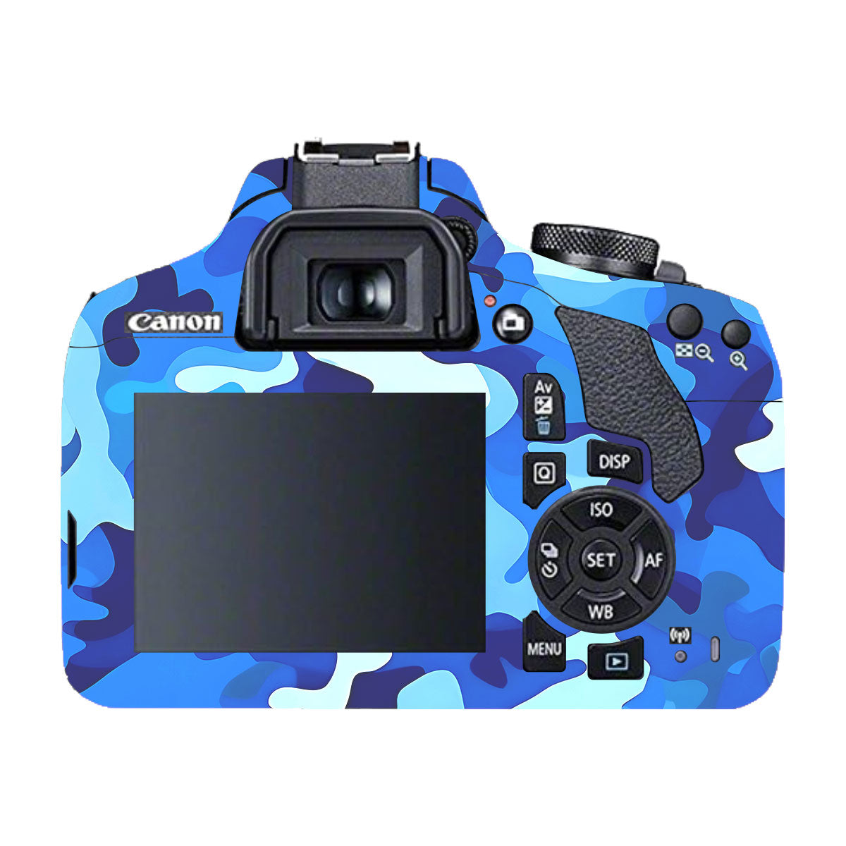 Arctic Blue Camo Pattern Canon EOS 200D Camera Skins