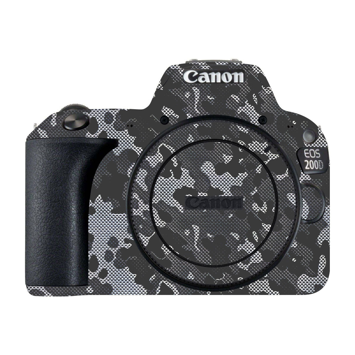 Stealth Grey Camo Canon EOS 200D Camera Skins