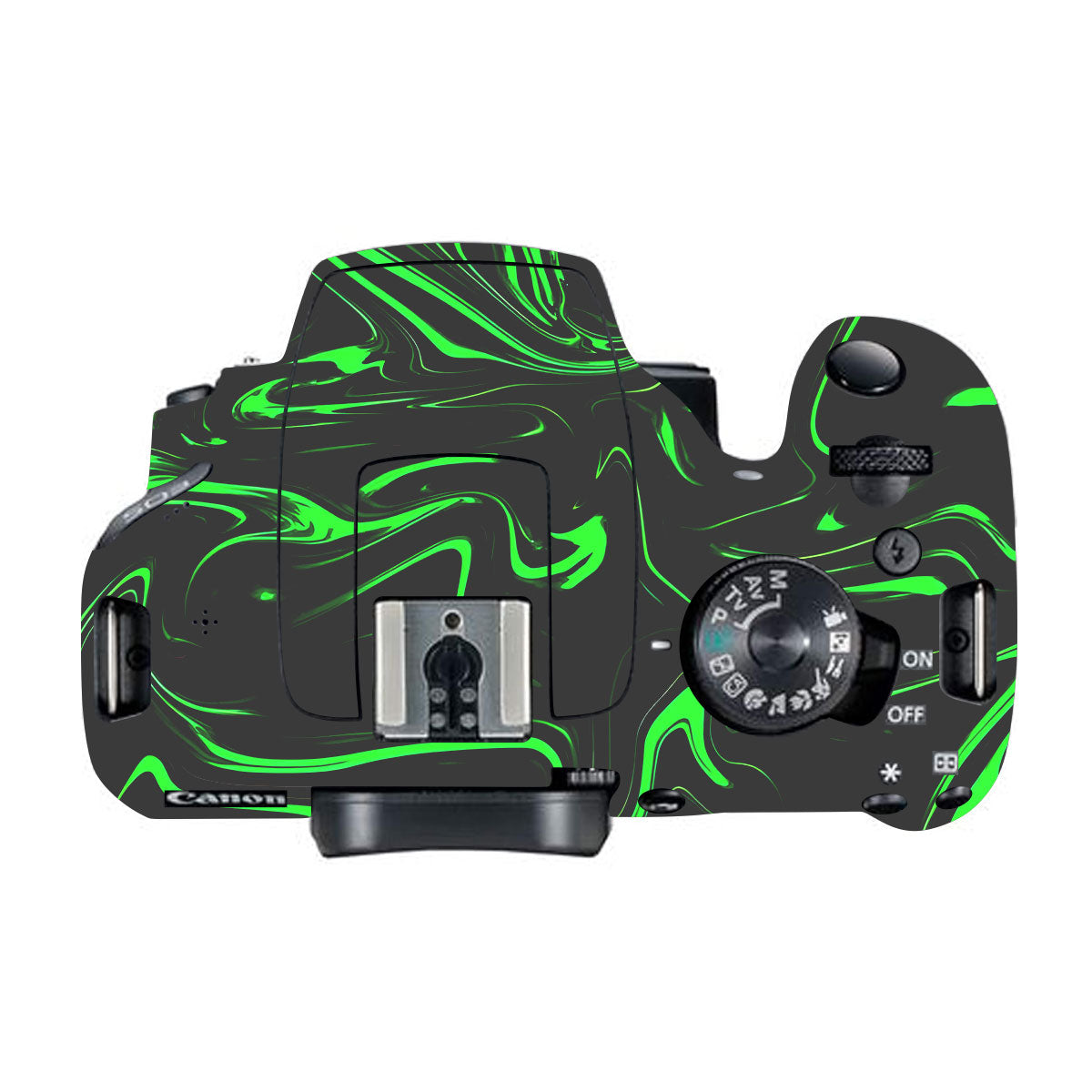 Green Liquid Pattern Canon EOS 200D Camera Skins