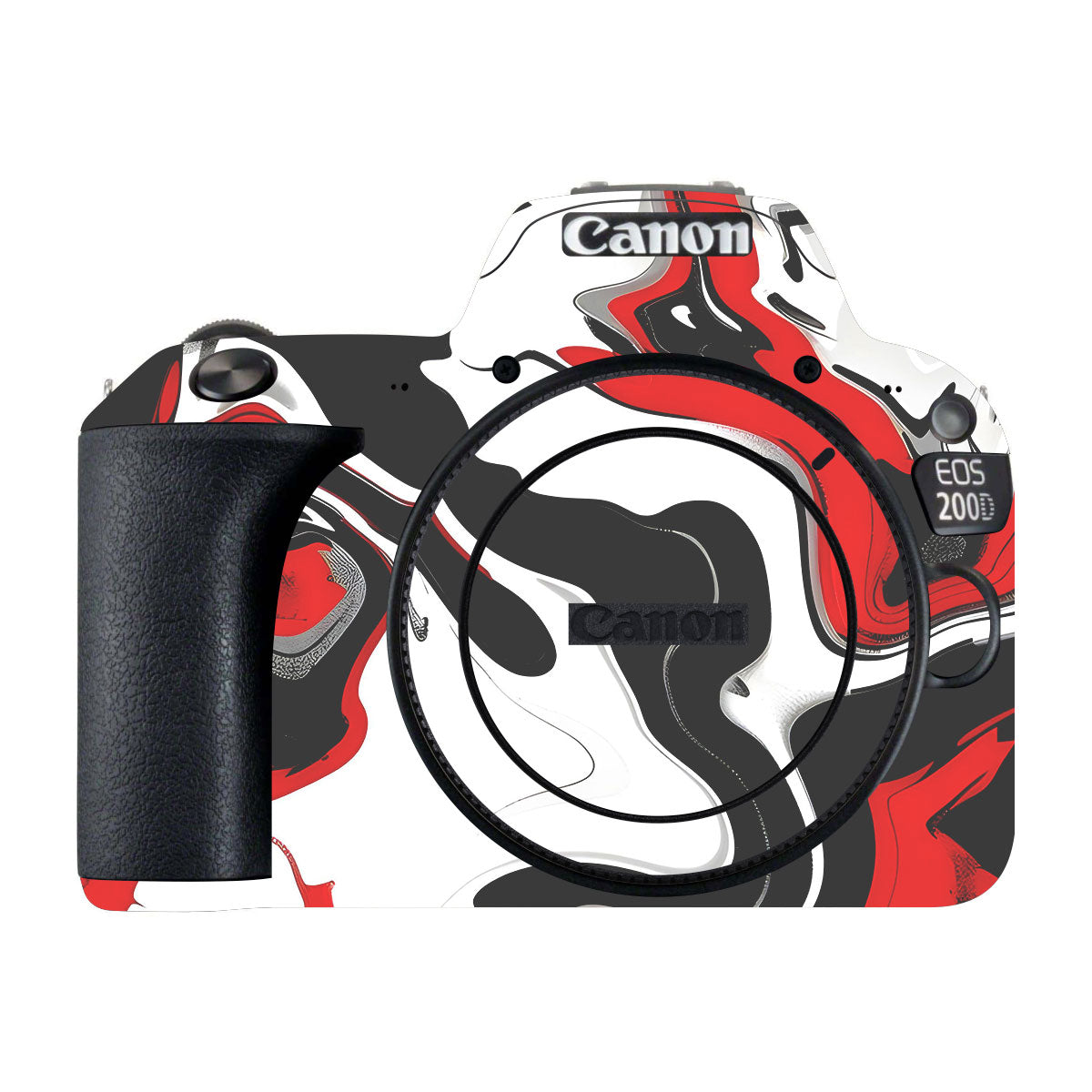 Scarlet and White Motion Canon EOS 200D Camera Skins