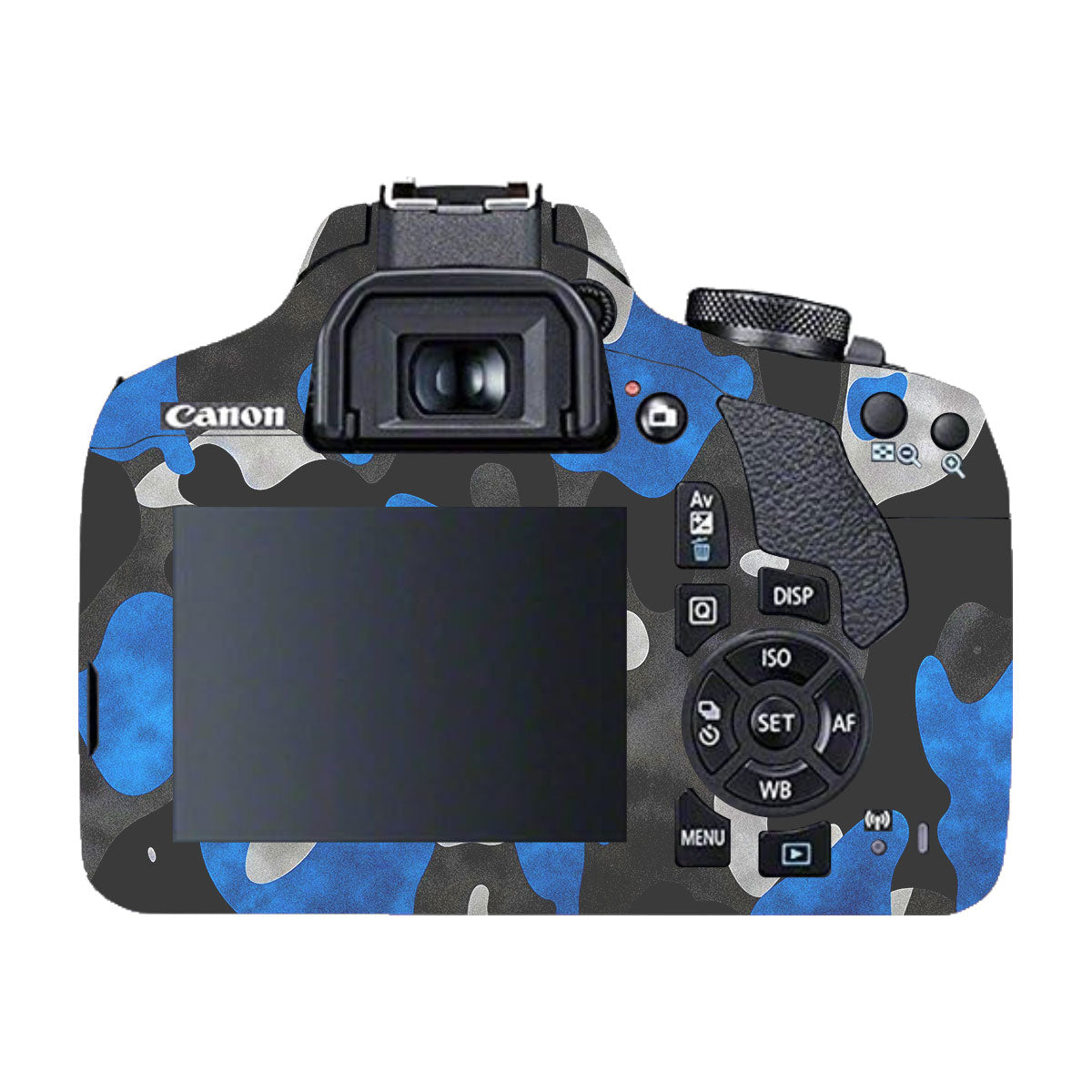 Blue Grey Camo Canon EOS 200D Camera Skins