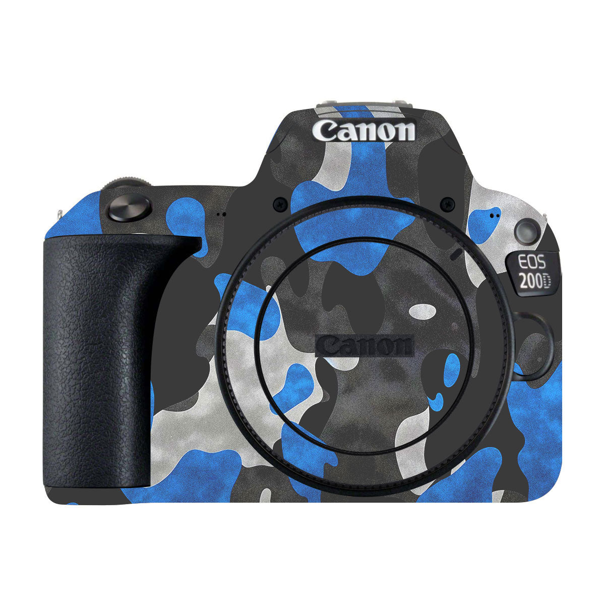 Blue Grey Camo Canon EOS 200D Camera Skins
