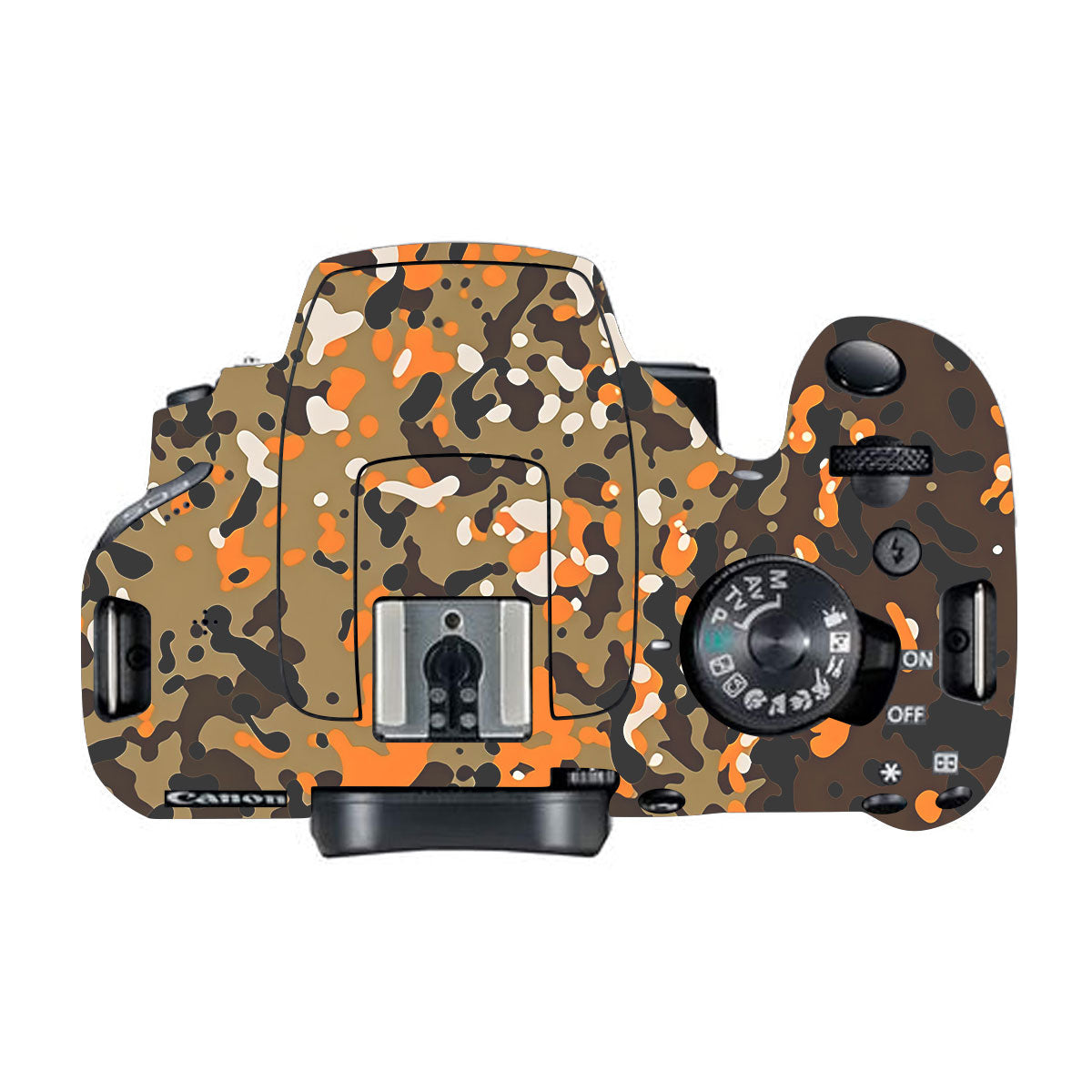 Orange Brown Spot  Canon EOS 200D Camera Skins