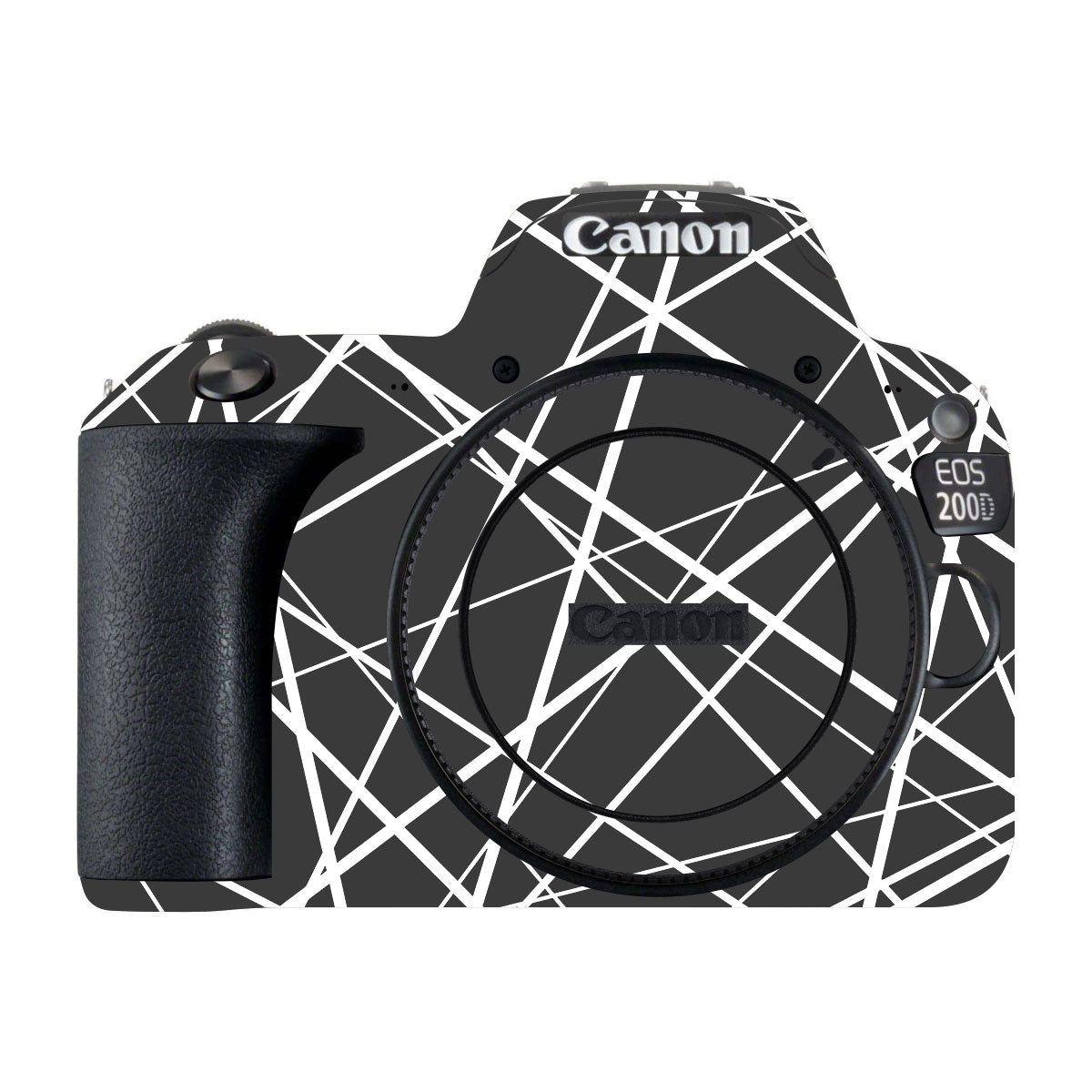 Mono Grid Canon EOS 200D Camera Skins