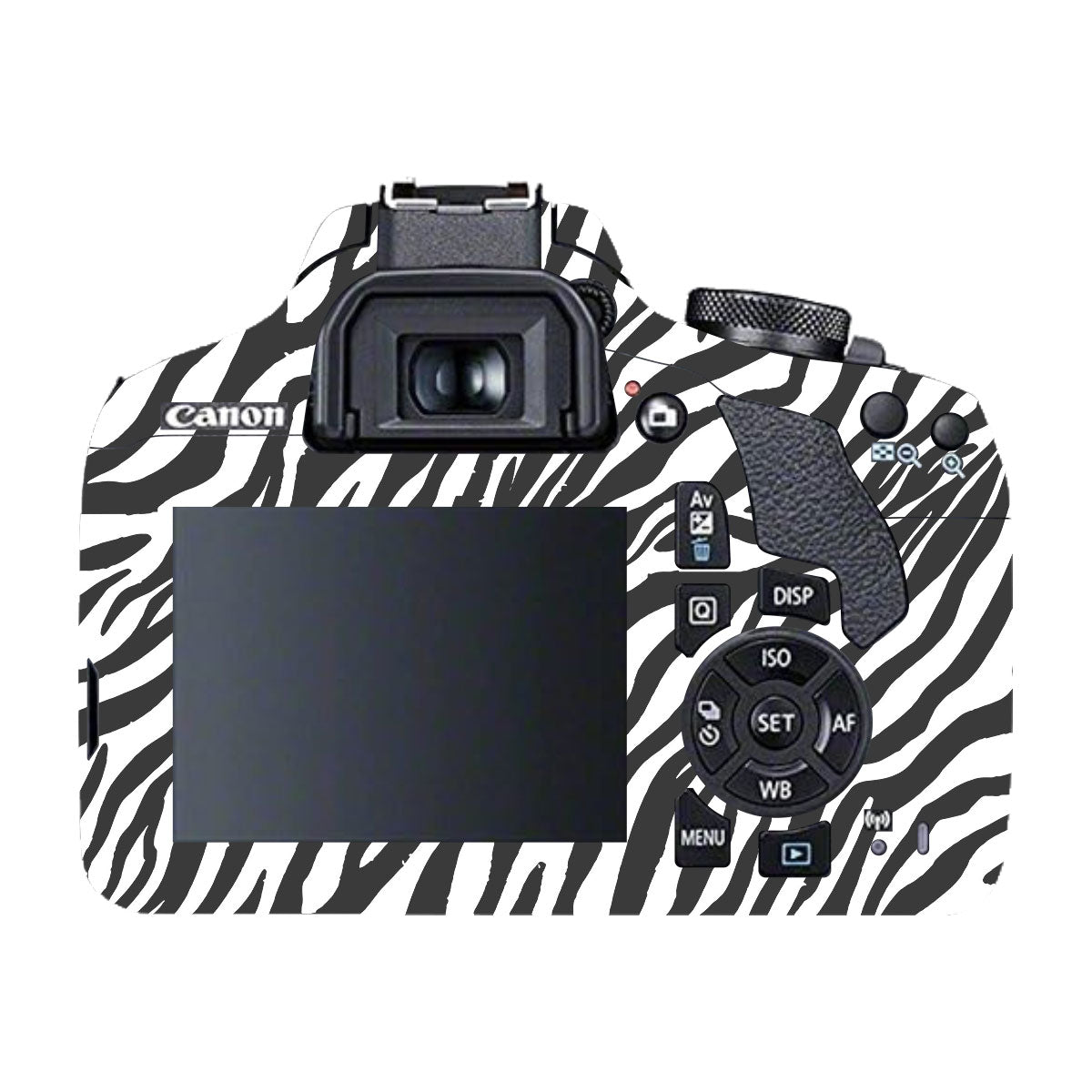 Classic Zebra Stripes Canon EOS 200D Camera Skins