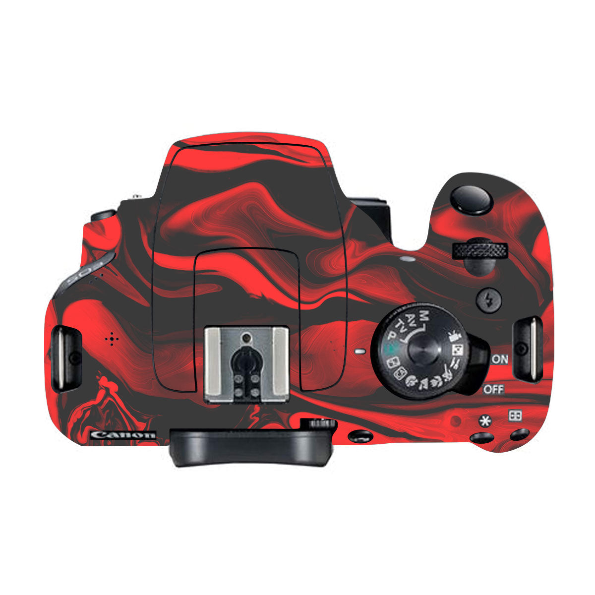Red Lava Flow Canon EOS 200D Camera Skin