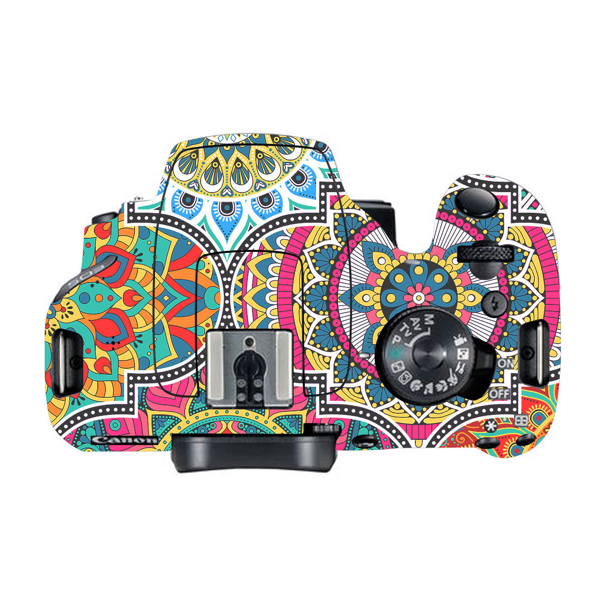 Boho Mandala Tile Pattern Canon EOS 200D Camera Skin