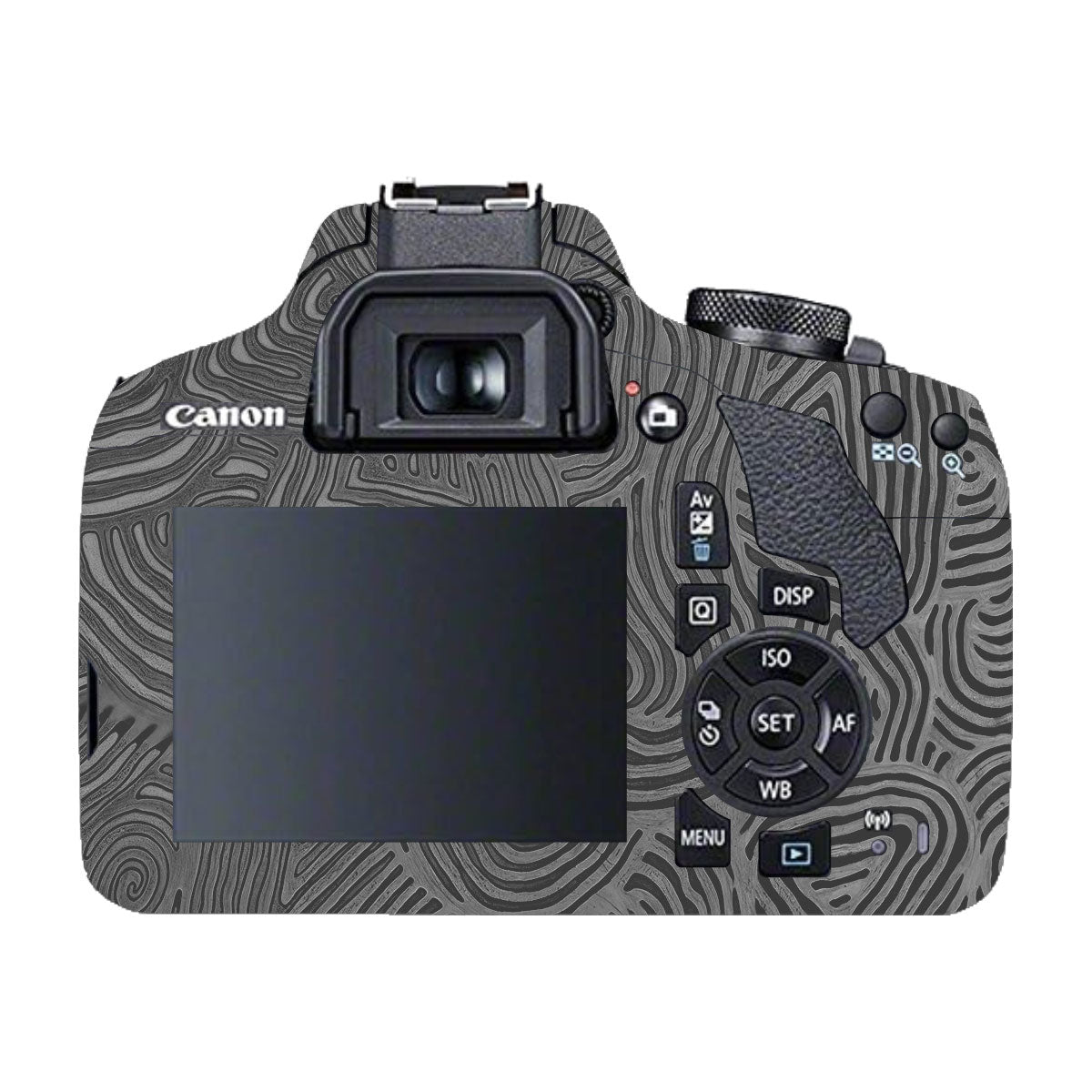 Monochrome Line Maze Canon EOS 200D Camera Skin