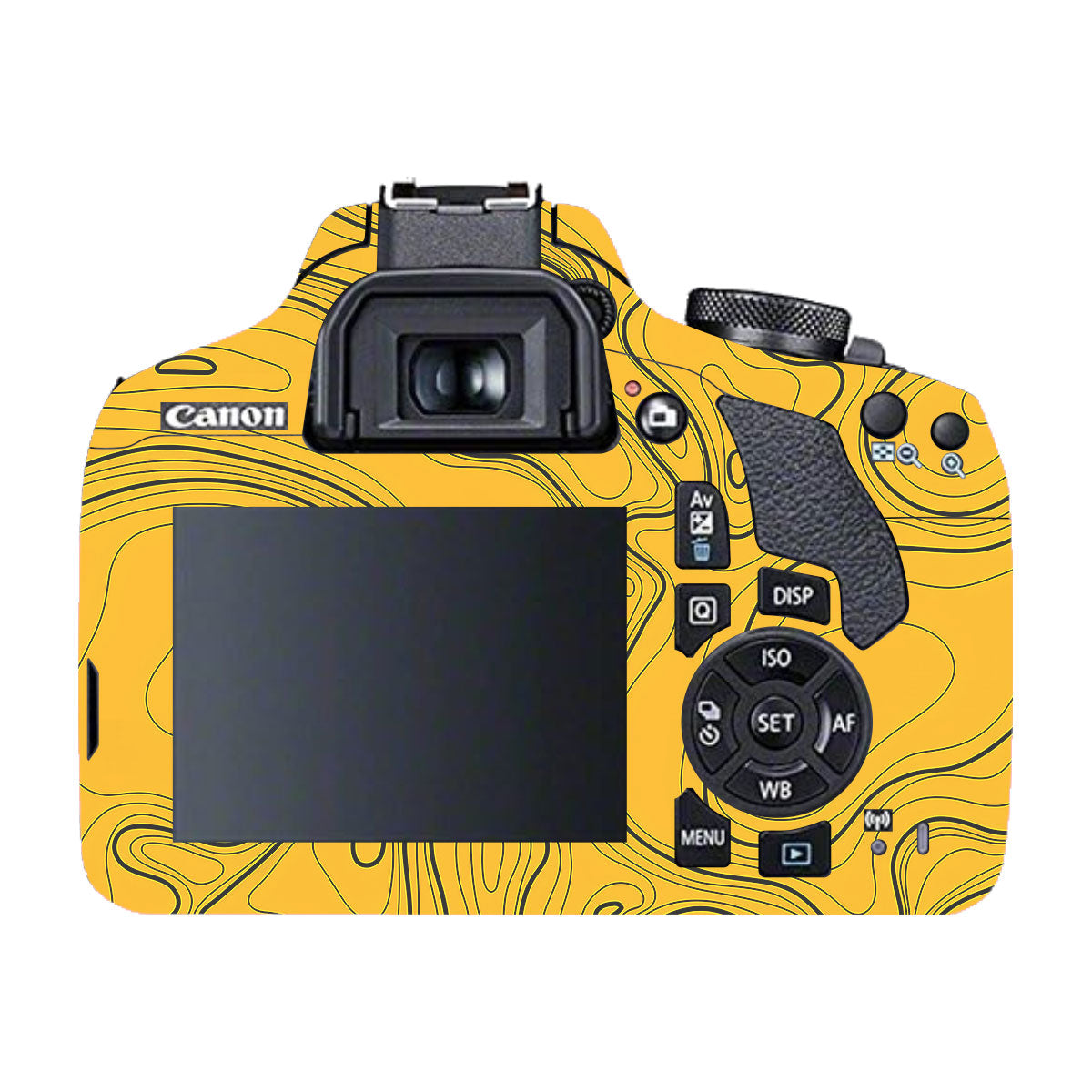 Topographic Map Pattern Canon EOS 200D Camera Skin